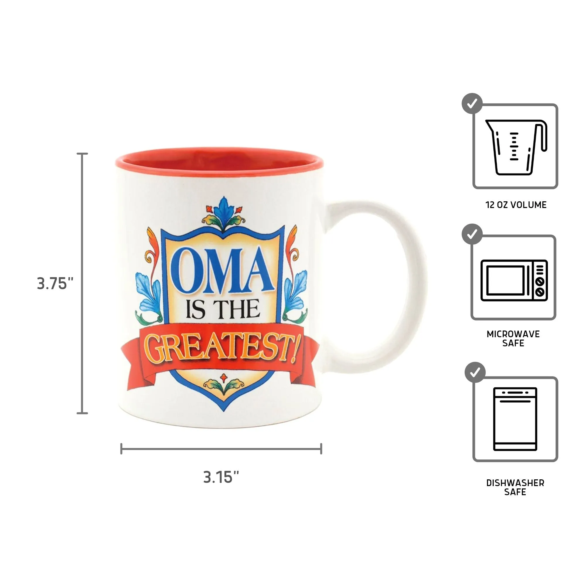 German Gift Idea Mug "Oma is the Greatest"