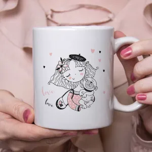 Girl Loves Her Pug Mug