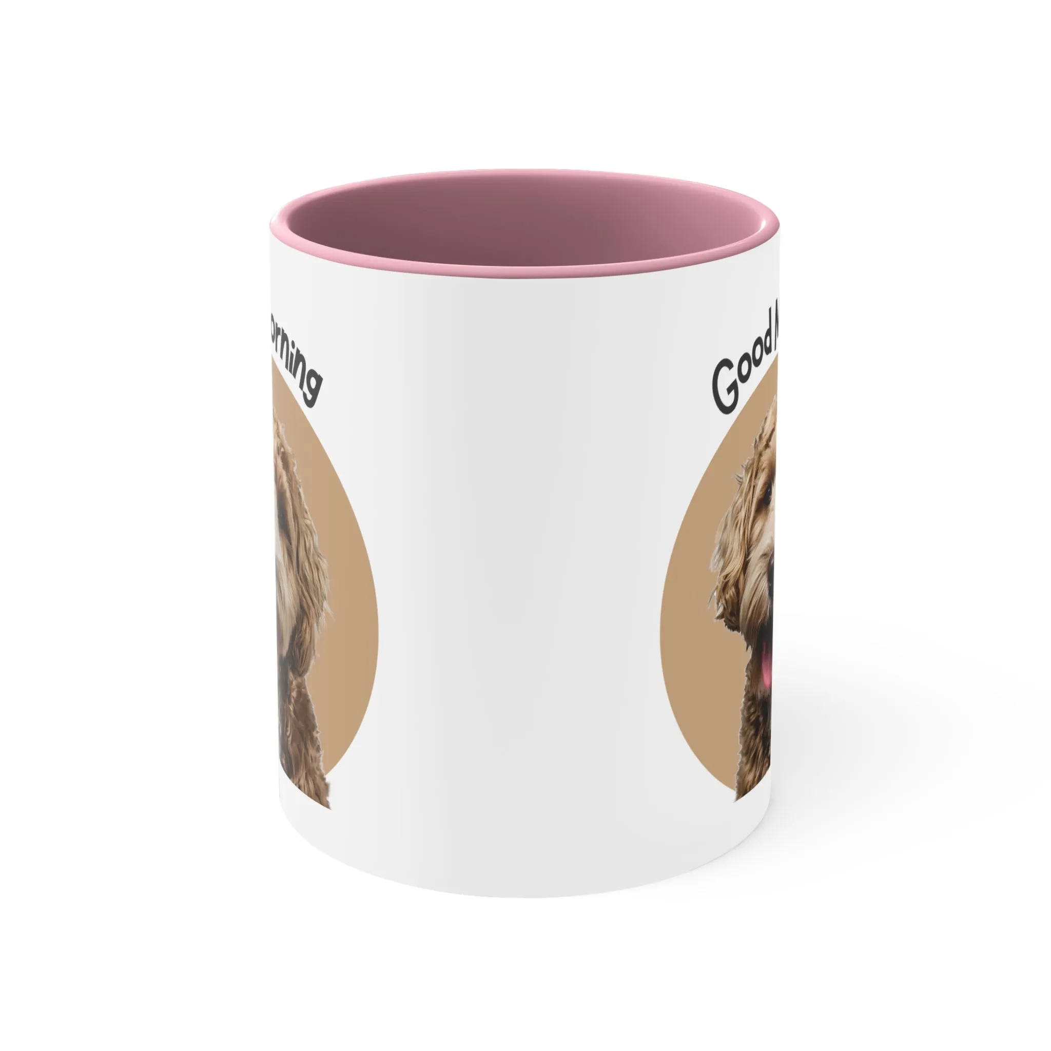 Good Morning Custom Golden Doodle Coffee Mug, 11oz Multi Colors, Dog Lover, Pet Owners,