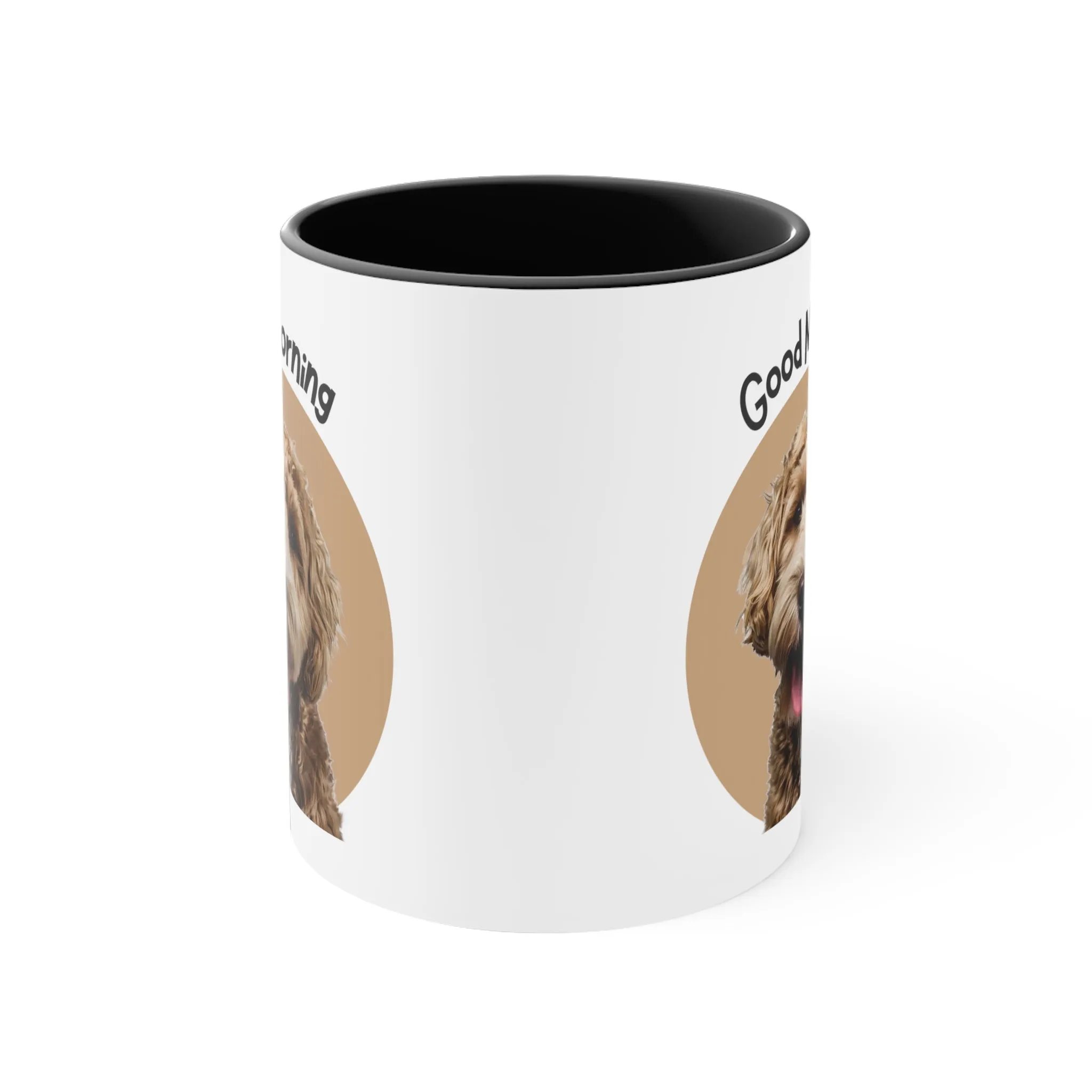 Good Morning Custom Golden Doodle Coffee Mug, 11oz Multi Colors, Dog Lover, Pet Owners,