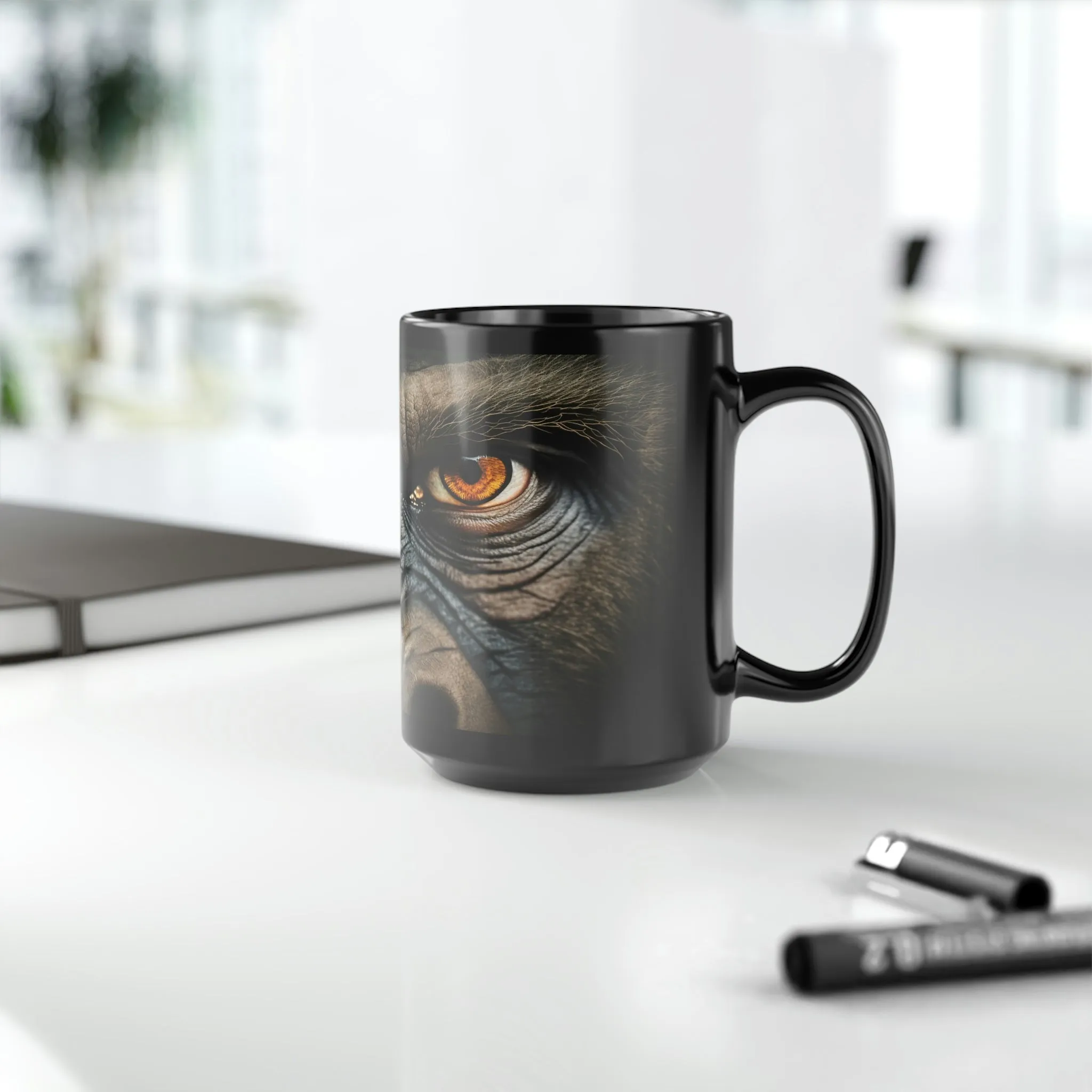 Gorilla Eyes - 15 oz Coffee Mug