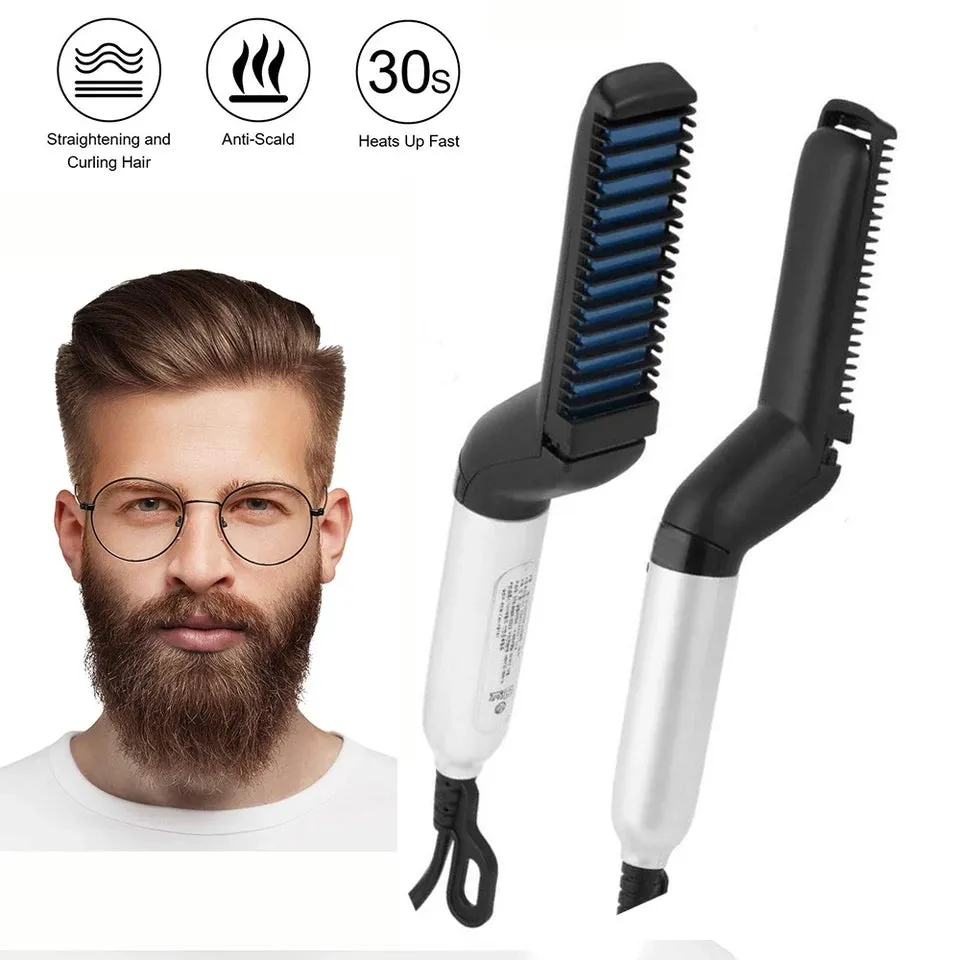 Hair & Beard Straightener Modelling Comb