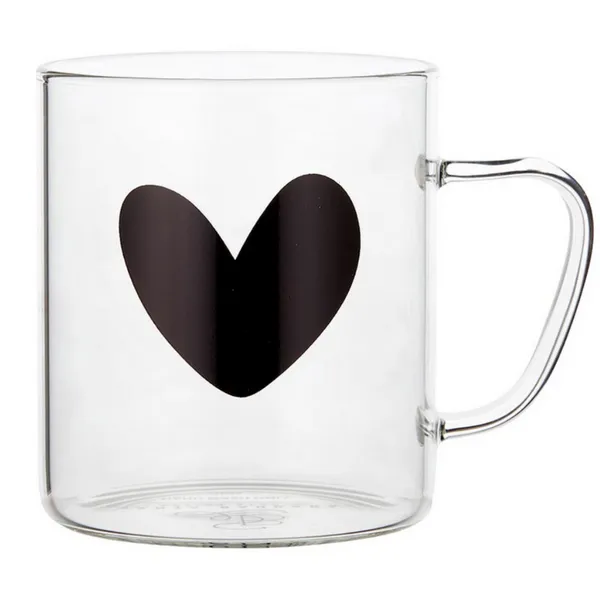 Heart Glass Mug