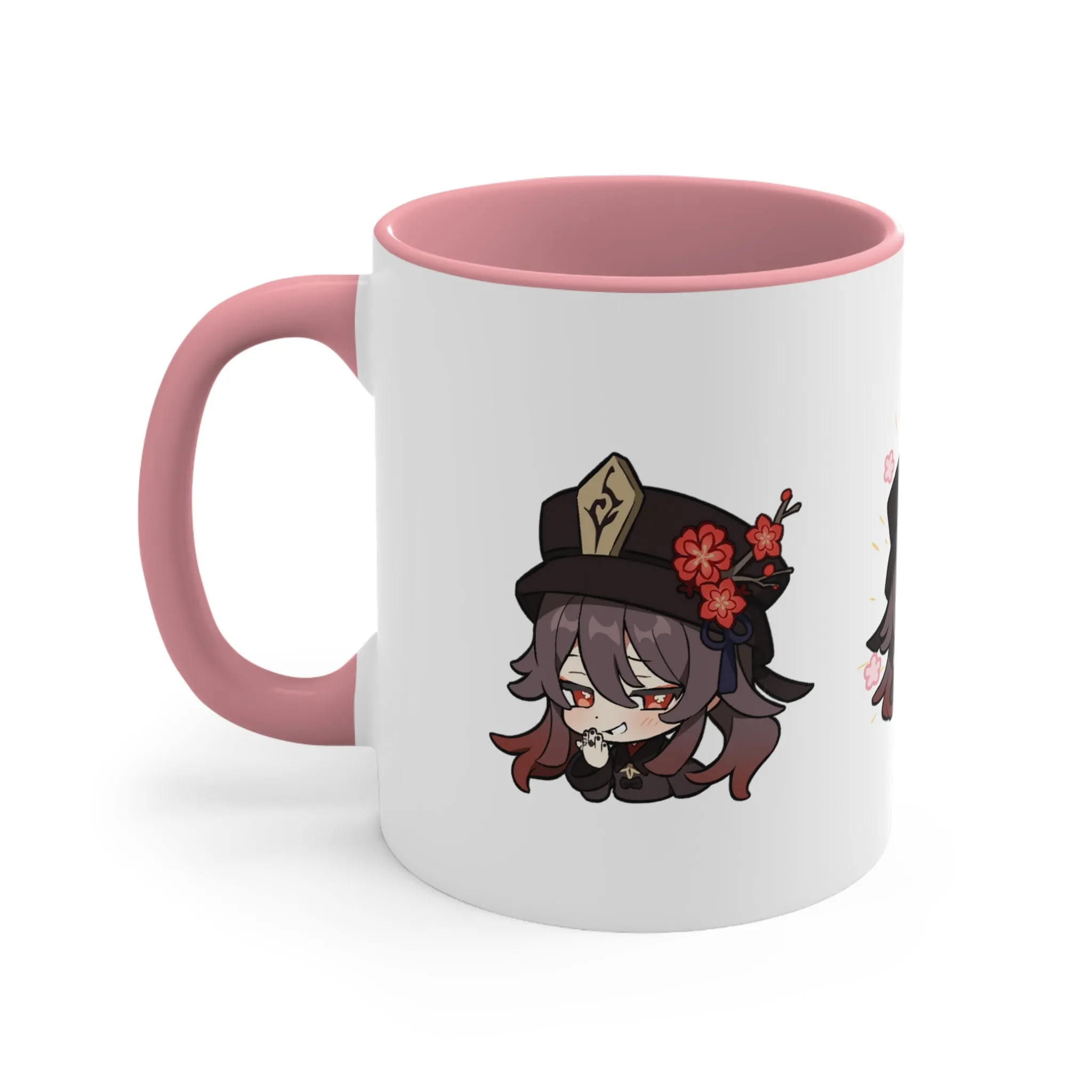 Hutao Genshin Impact Accent Coffee Mug, 11oz Cups Mugs Cup Gift For Gamer Gifts Game Anime Fanart Fan Birthday Valentine's Christmas