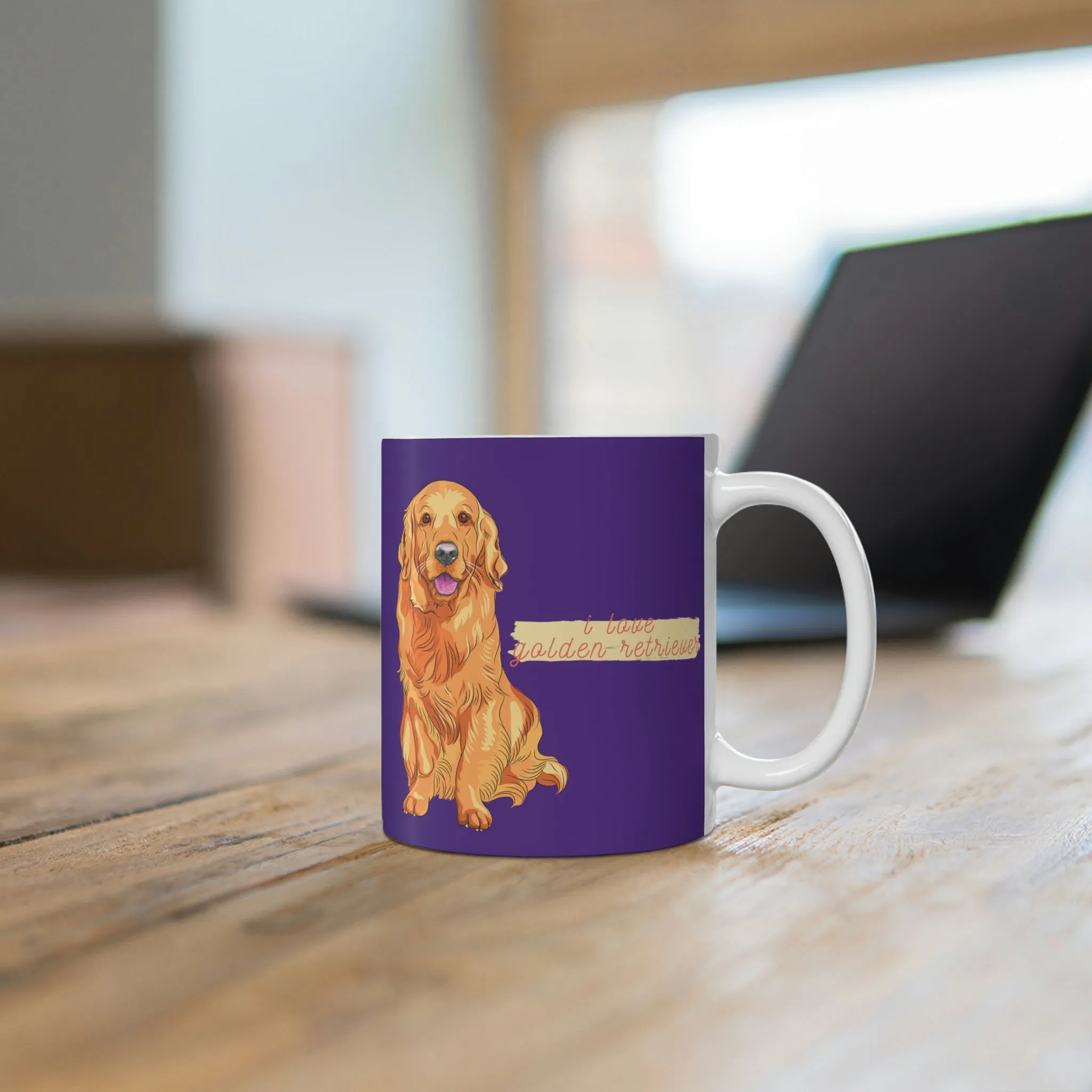 I love my Golden Retriever Dog POD Mug 11oz