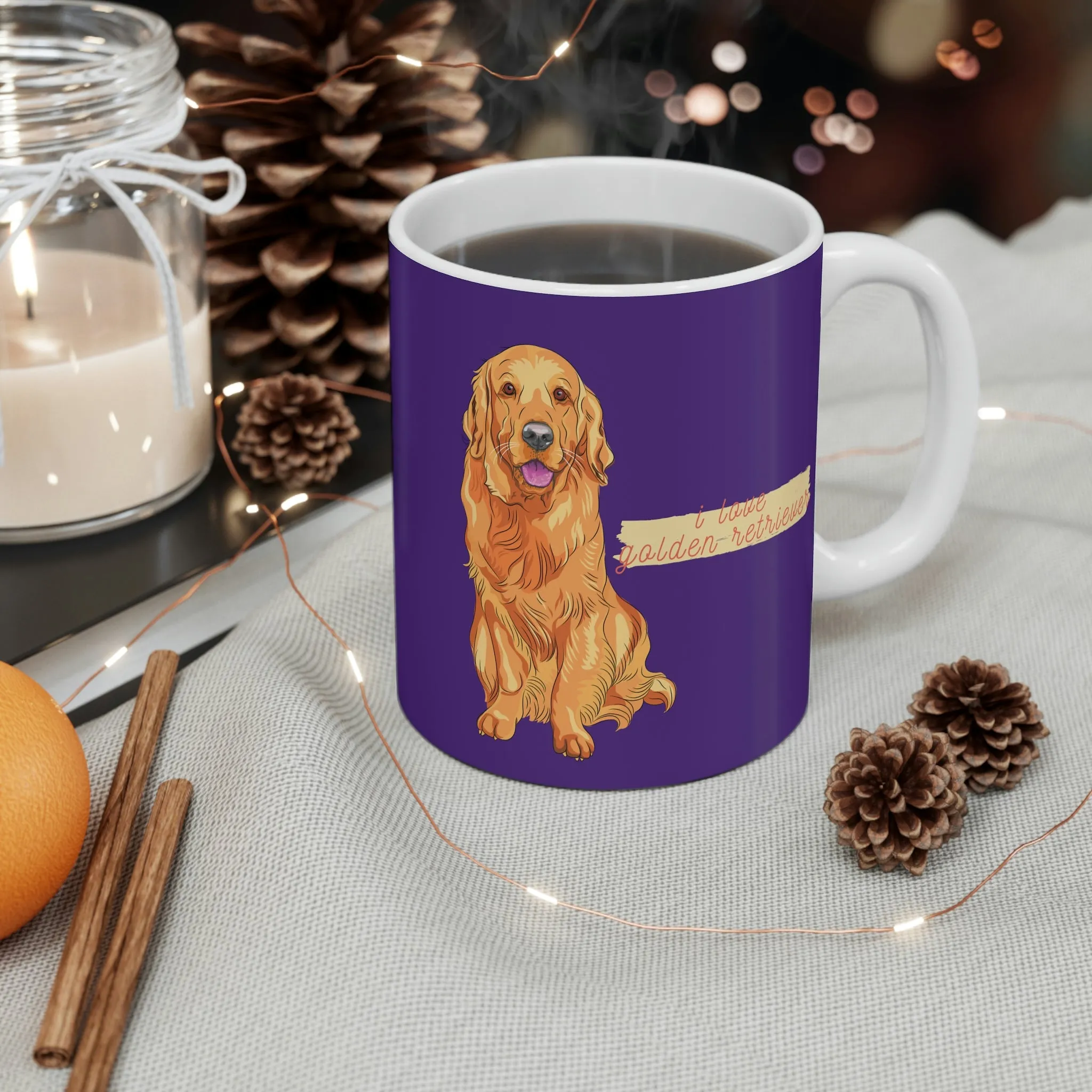 I love my Golden Retriever Dog POD Mug 11oz