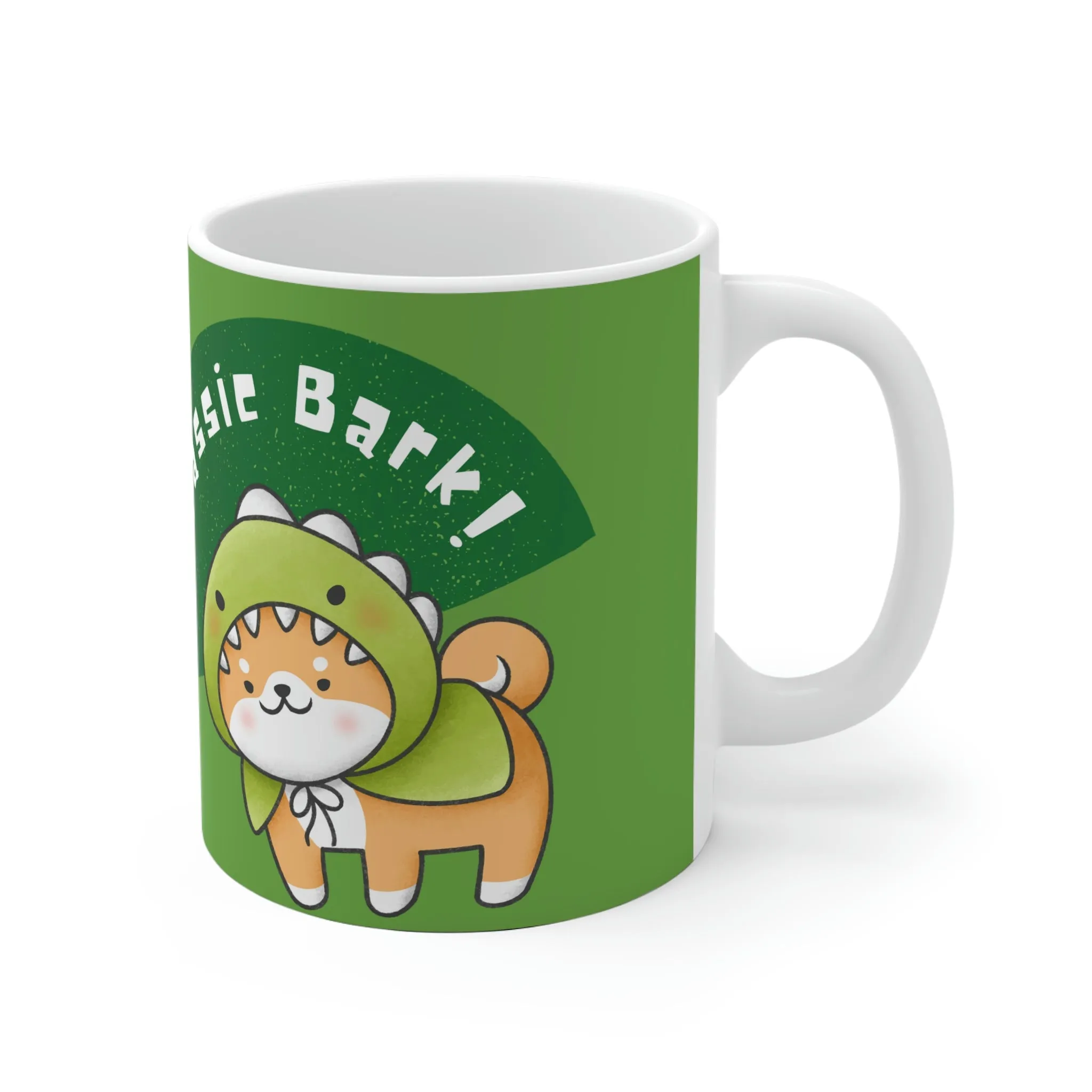 Jurassic Bark Dog POD White Ceramic Mug