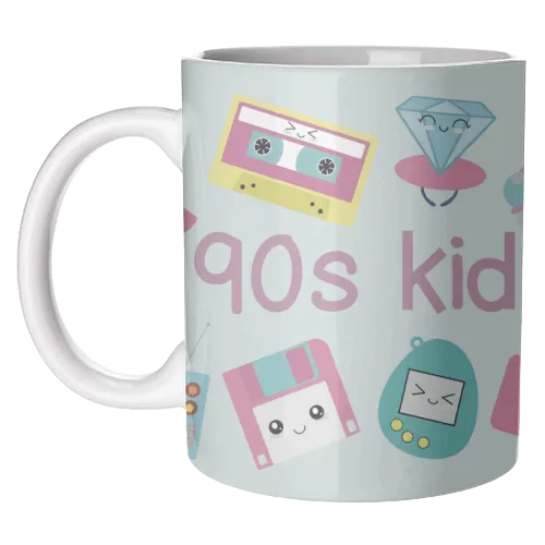 Kawaii 90s Kid Mug Art Wow