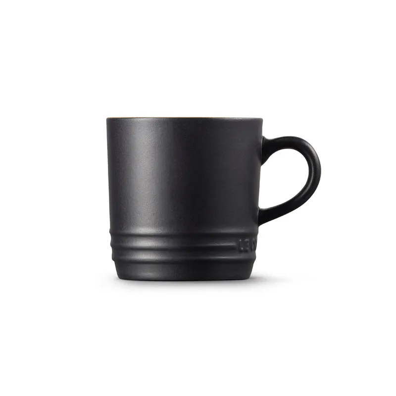 Le Creuset Stoneware Cappuccino Mug Satin Black 200ml