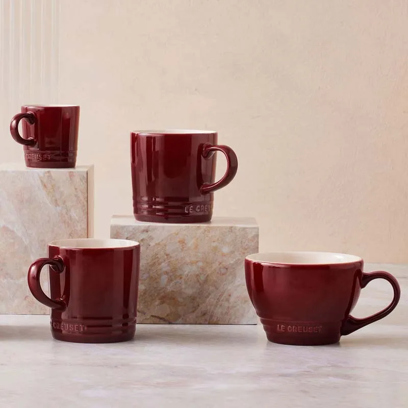 Le Creuset Stoneware Espresso Mug Garnet 100ml