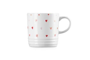 Le Creuset Stoneware Mug White with Hearts 350ml