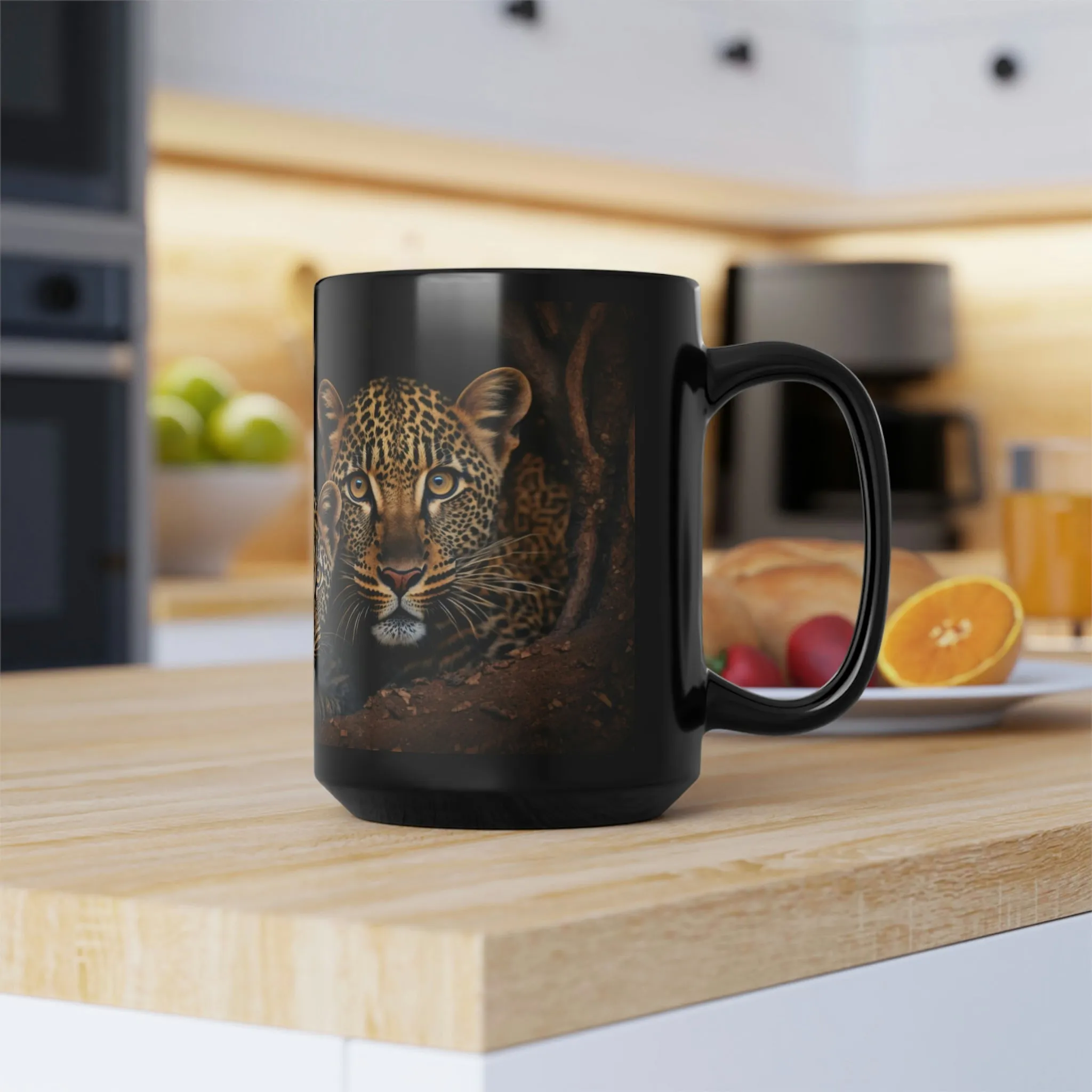 Leopard Family - 15 oz Coffee Mug - leopard Mug, leopard Coffee Mug, leopard Gift, leopard Gifts, leopard Coffee Mug, leopard Lover Gift, leopard Lover Gifts, Safari Gift