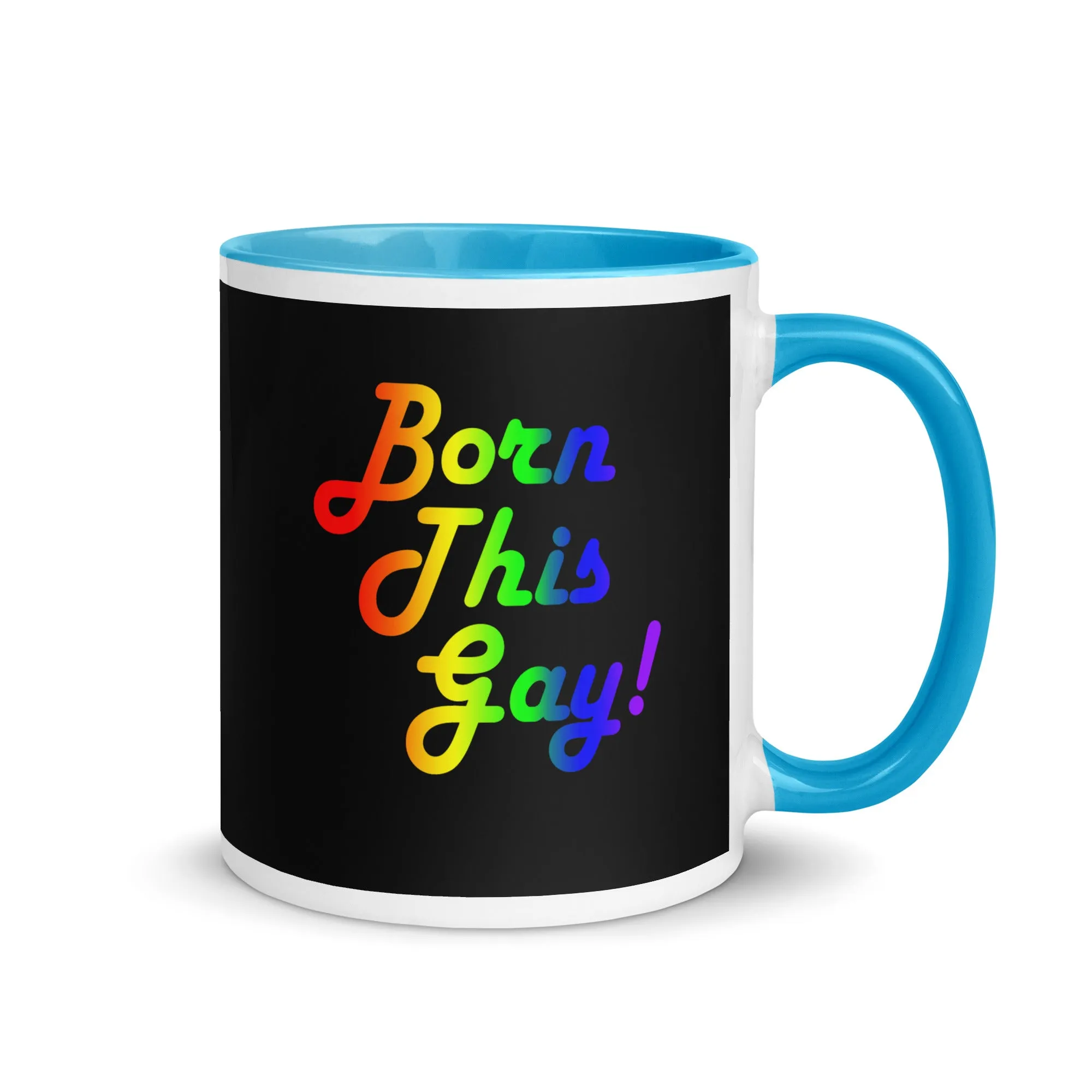 LGBTQ Pride Ceramic Coffee Tea Mug - Born This Gay