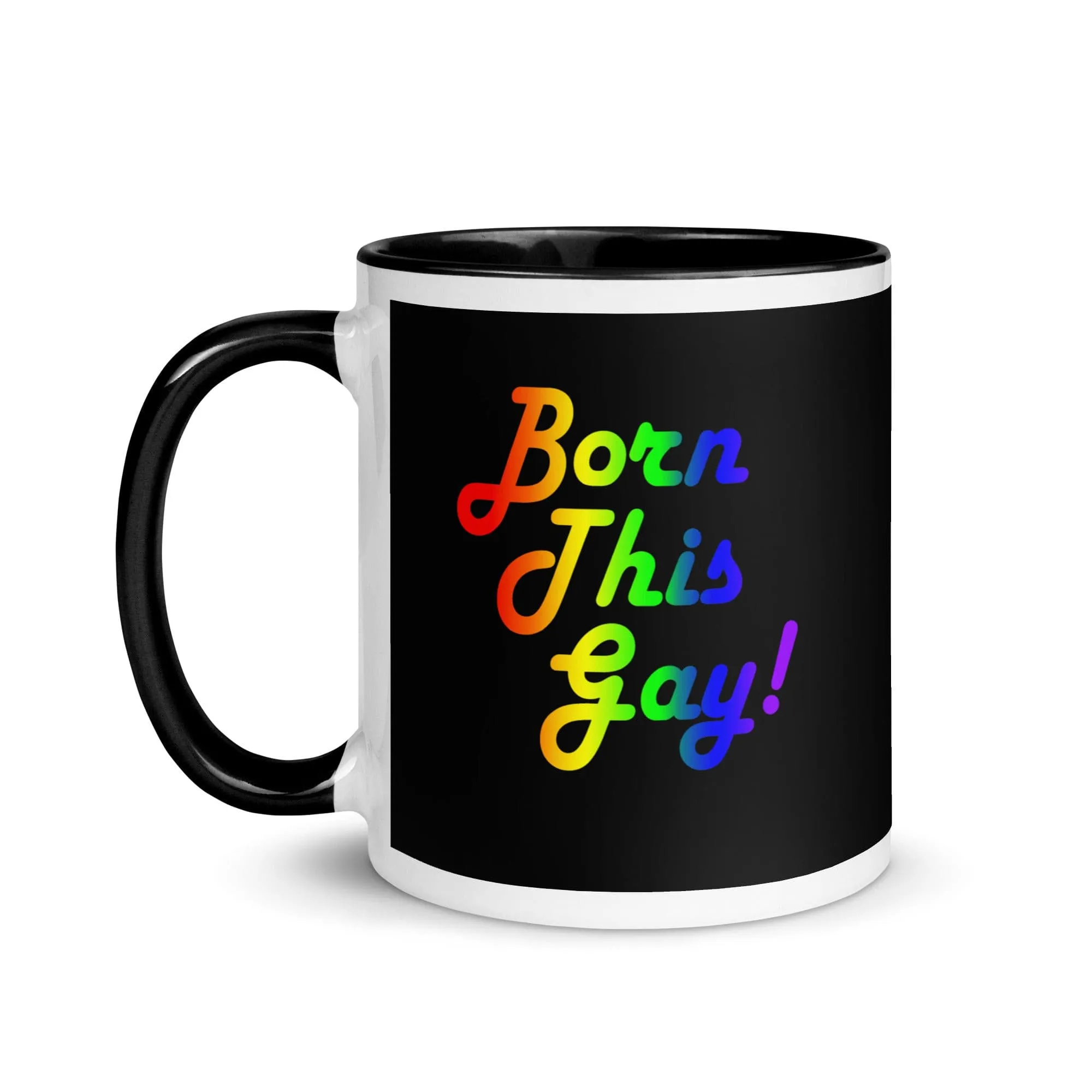 LGBTQ Pride Ceramic Coffee Tea Mug - Born This Gay