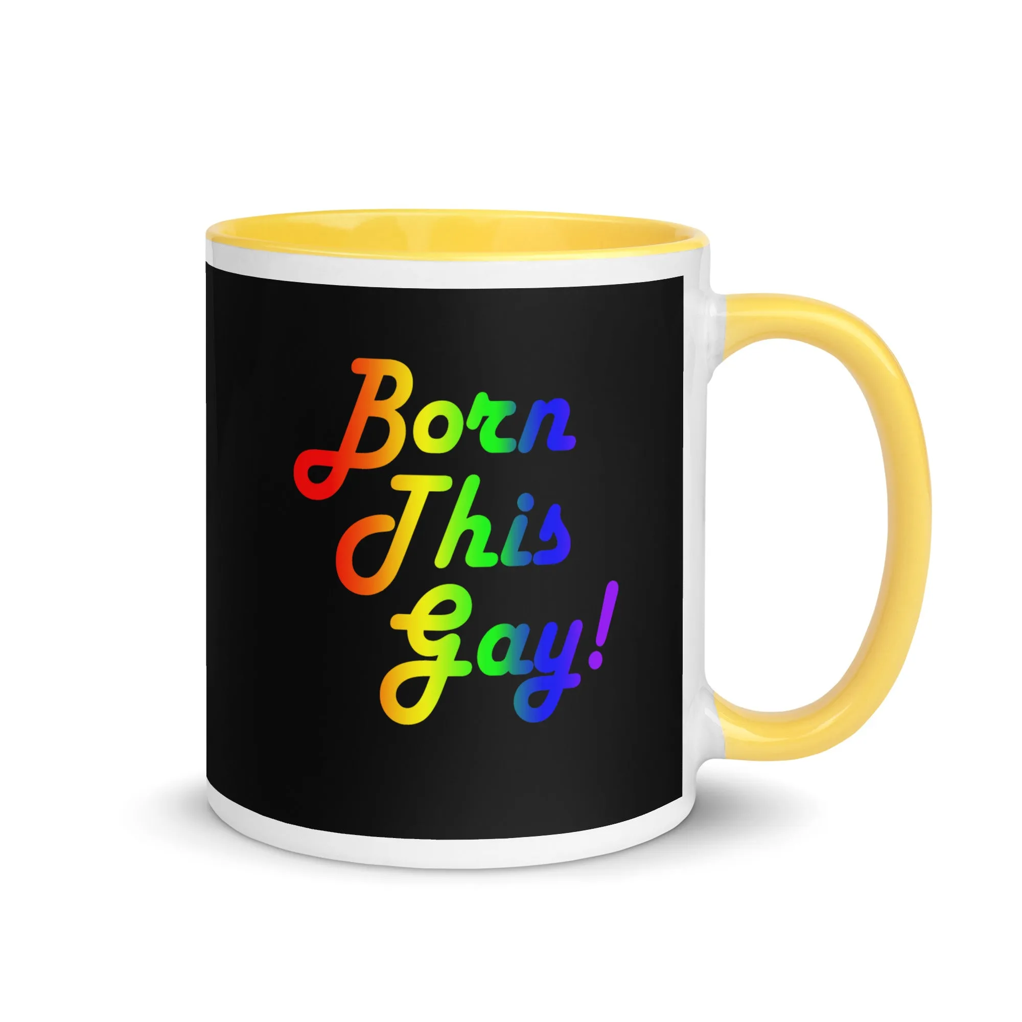 LGBTQ Pride Ceramic Coffee Tea Mug - Born This Gay