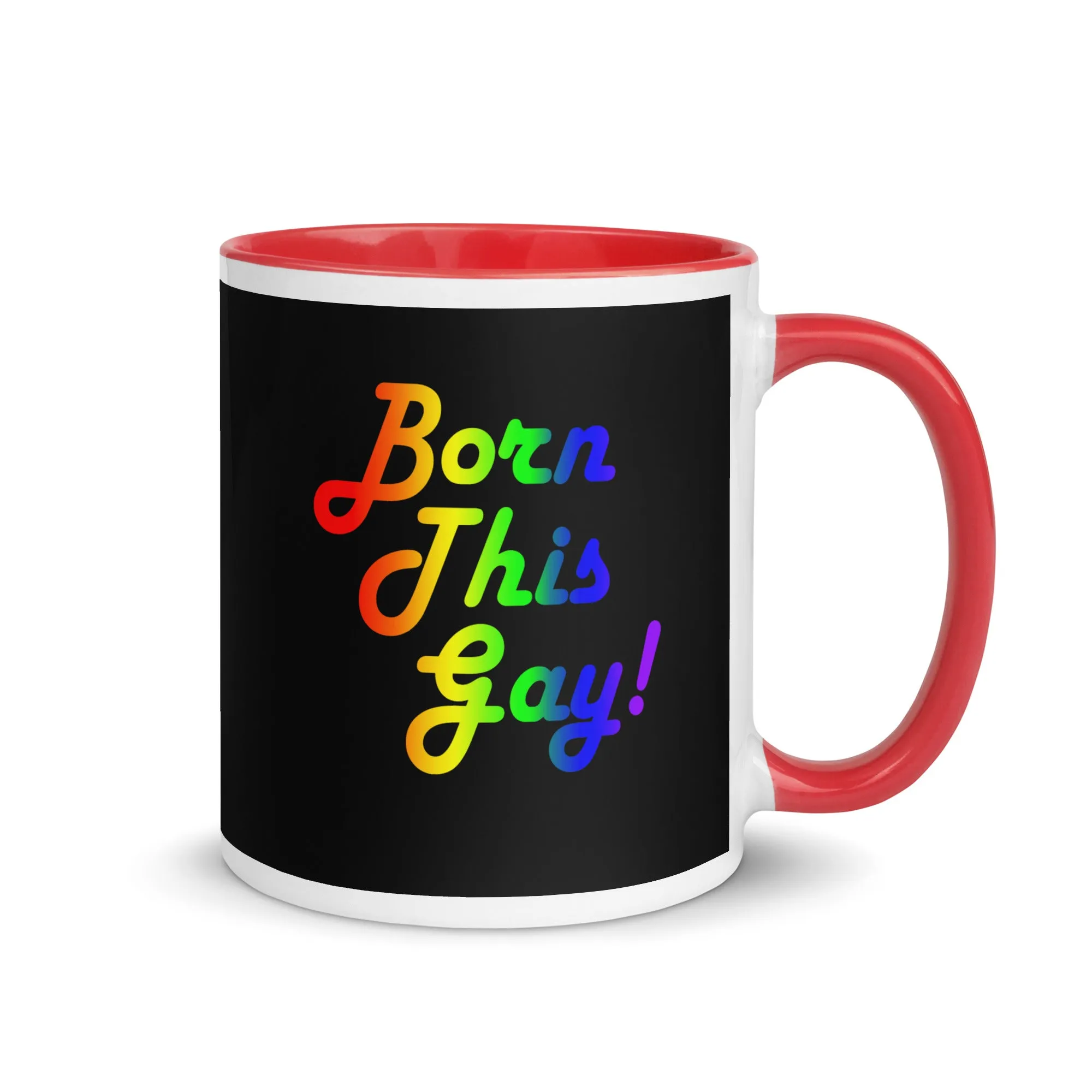 LGBTQ Pride Ceramic Coffee Tea Mug - Born This Gay