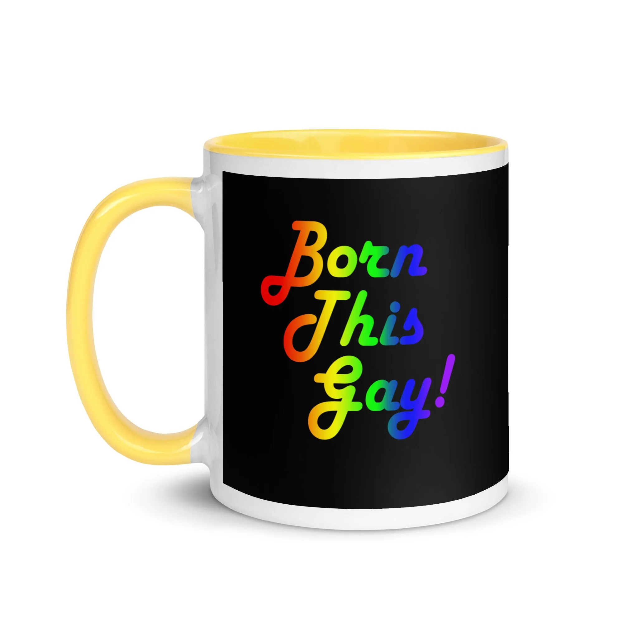 LGBTQ Pride Ceramic Coffee Tea Mug - Born This Gay