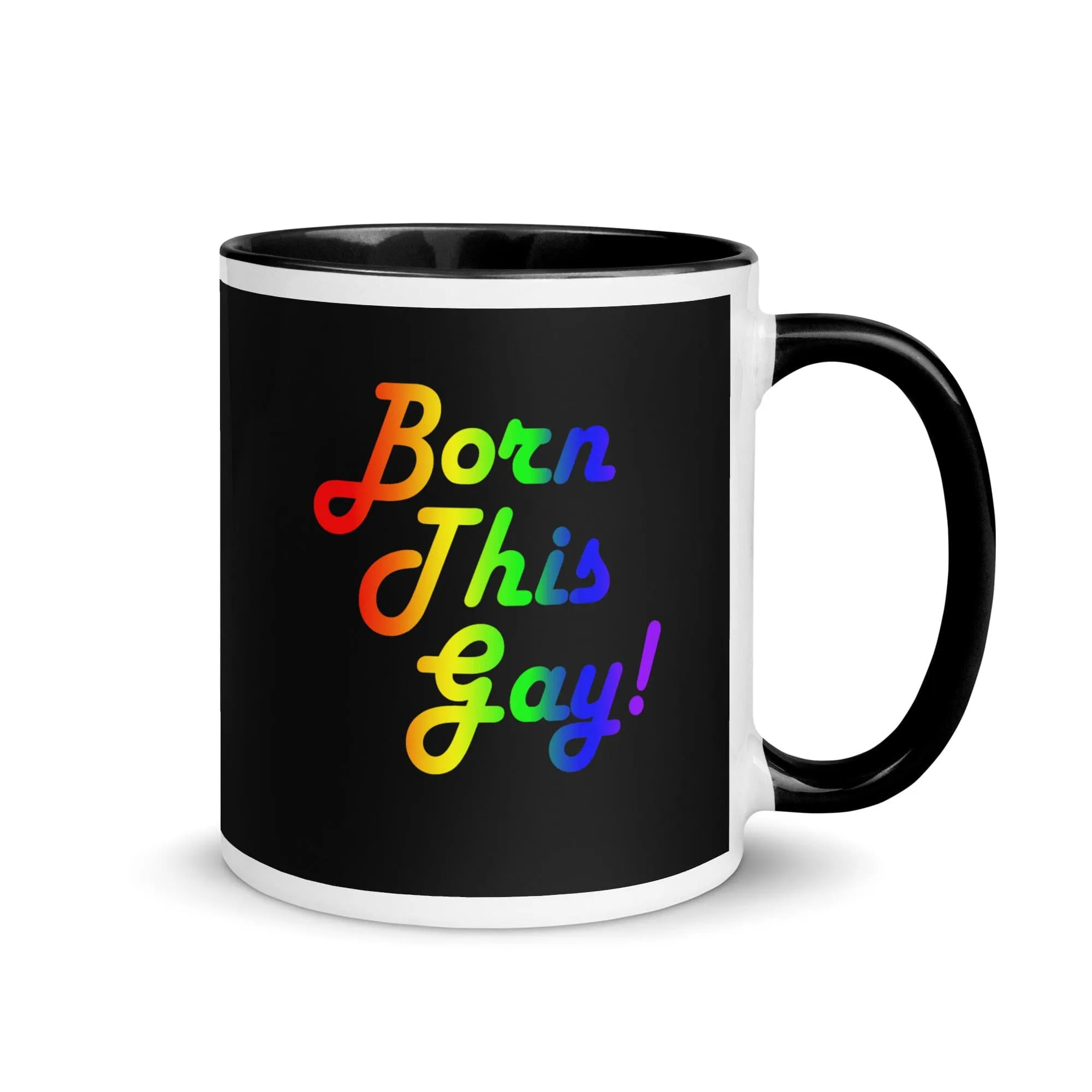 LGBTQ Pride Ceramic Coffee Tea Mug - Born This Gay