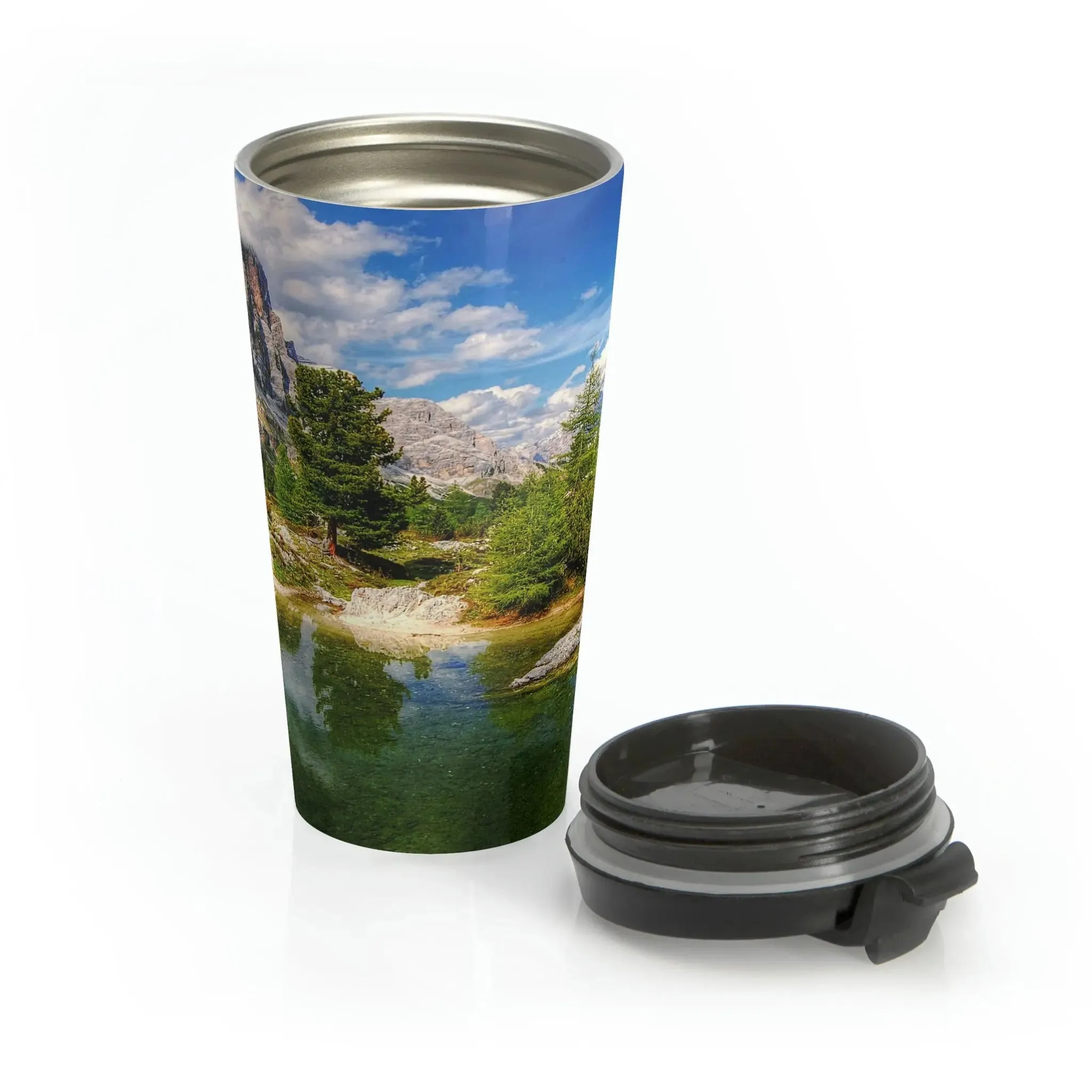 Lovely Lake Stainless Steel Travel Mug