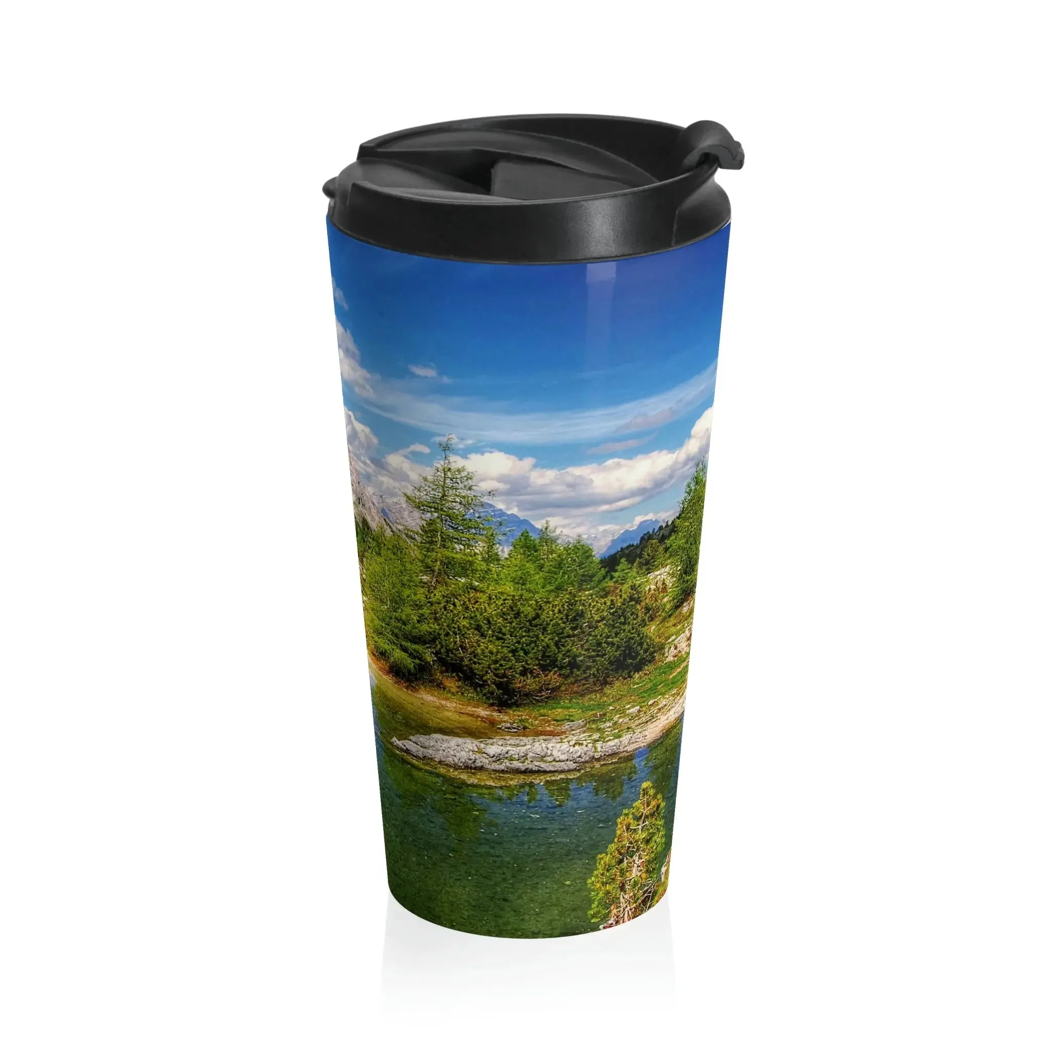 Lovely Lake Stainless Steel Travel Mug