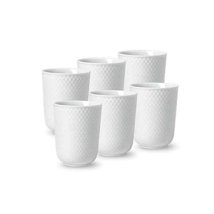 Lyngby Porcelæn Rhombe Mug Set, 6 pcs.