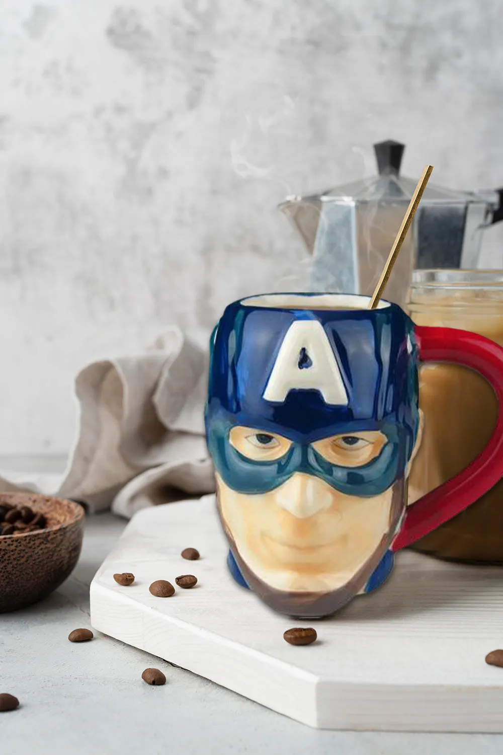 Marvel Ceramic Captain America 3D Mug