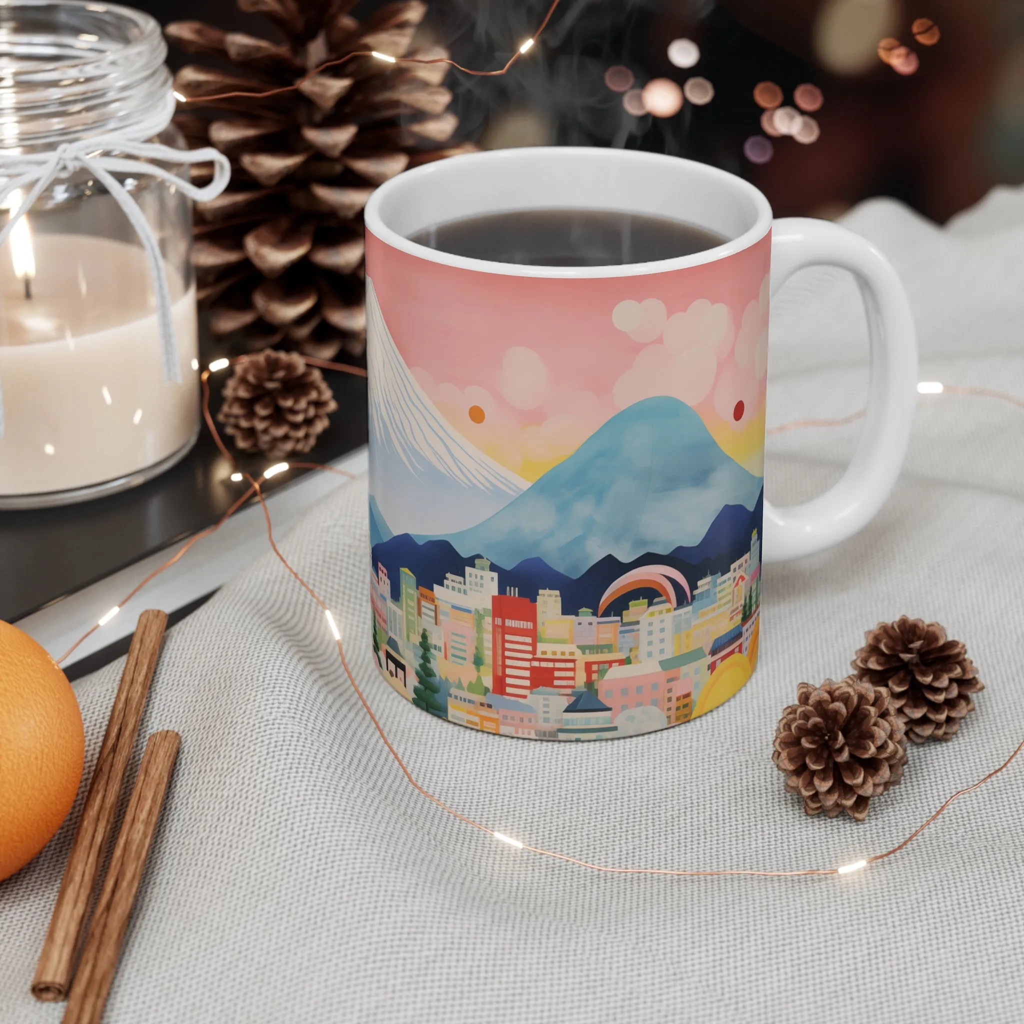 Mount Fuji Skyline Mug