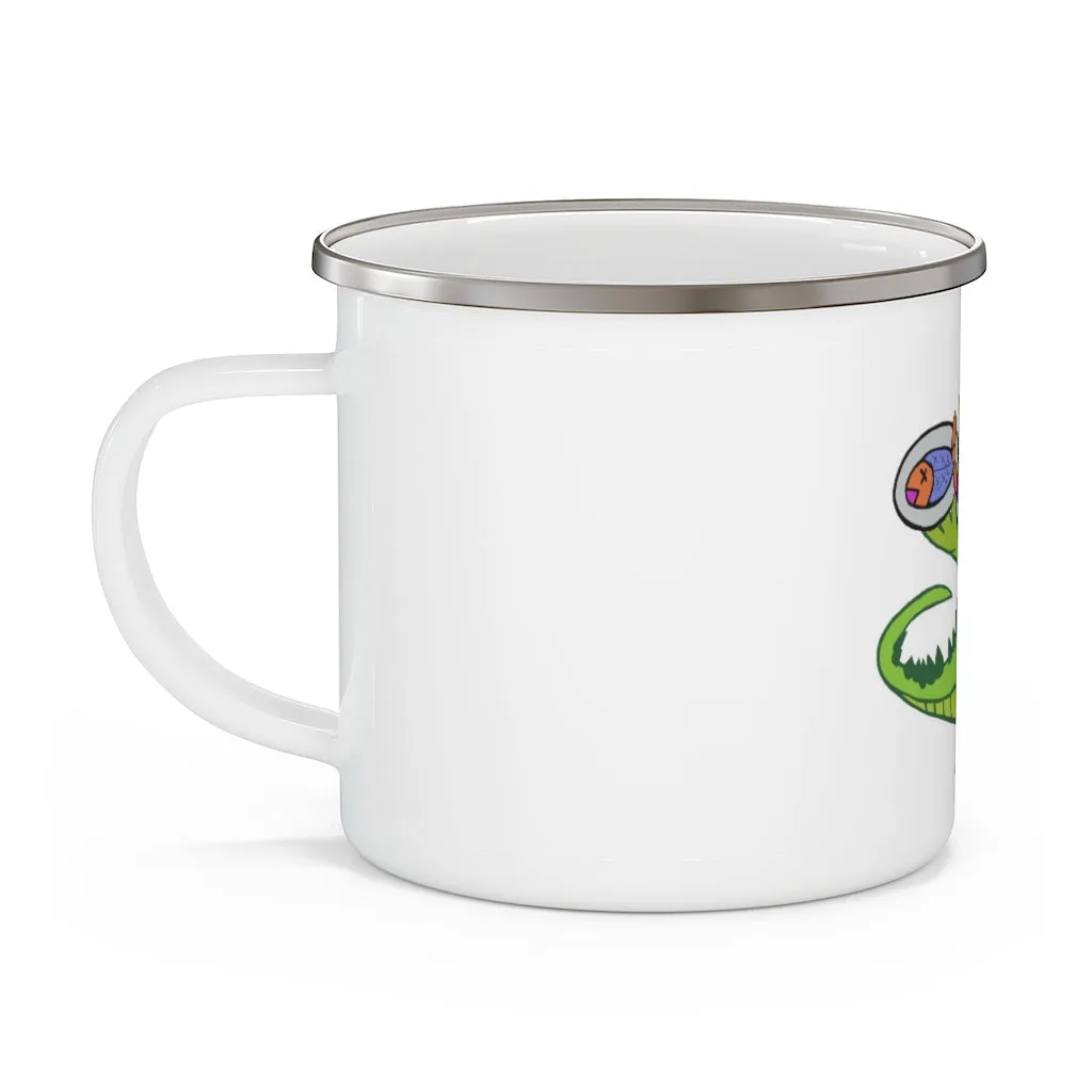 Munchies the Crocodile Enamel Camping Mug