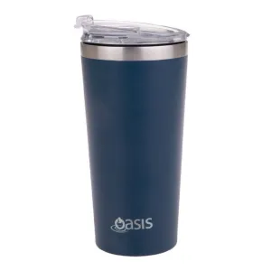 Oasis Insulated Double Wall Travel Mug 480ml - Navy