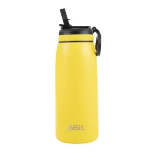 Oasis Insulated Sports Bottle W/Sipper 780ml - Neon Yellow