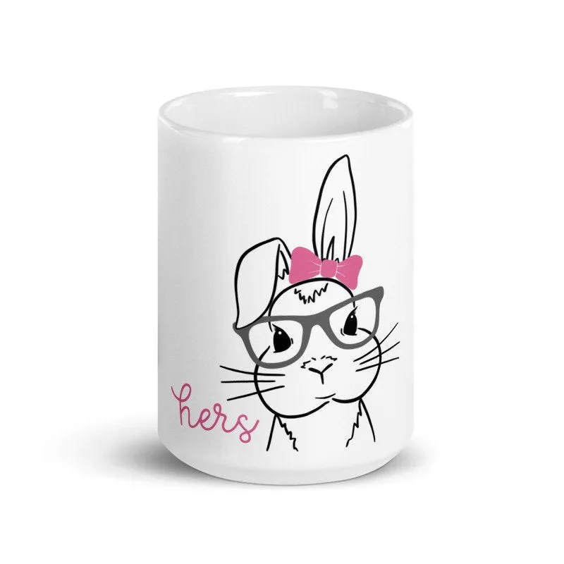 Personalised Easter Bunny Mug with Name, Custom Easter Hot Chocolate Mug, Kids Easter Cup, Easter Gift, Easter Decor