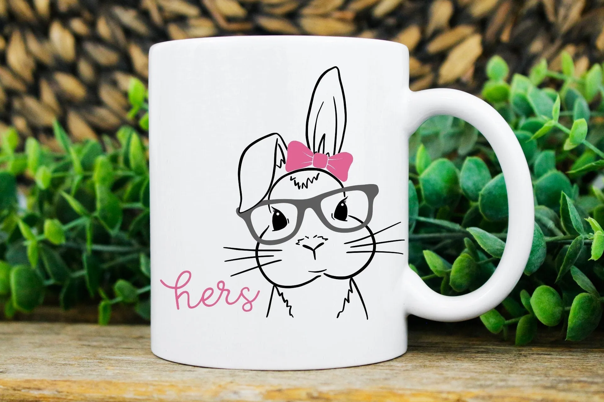 Personalised Easter Bunny Mug with Name, Custom Easter Hot Chocolate Mug, Kids Easter Cup, Easter Gift, Easter Decor