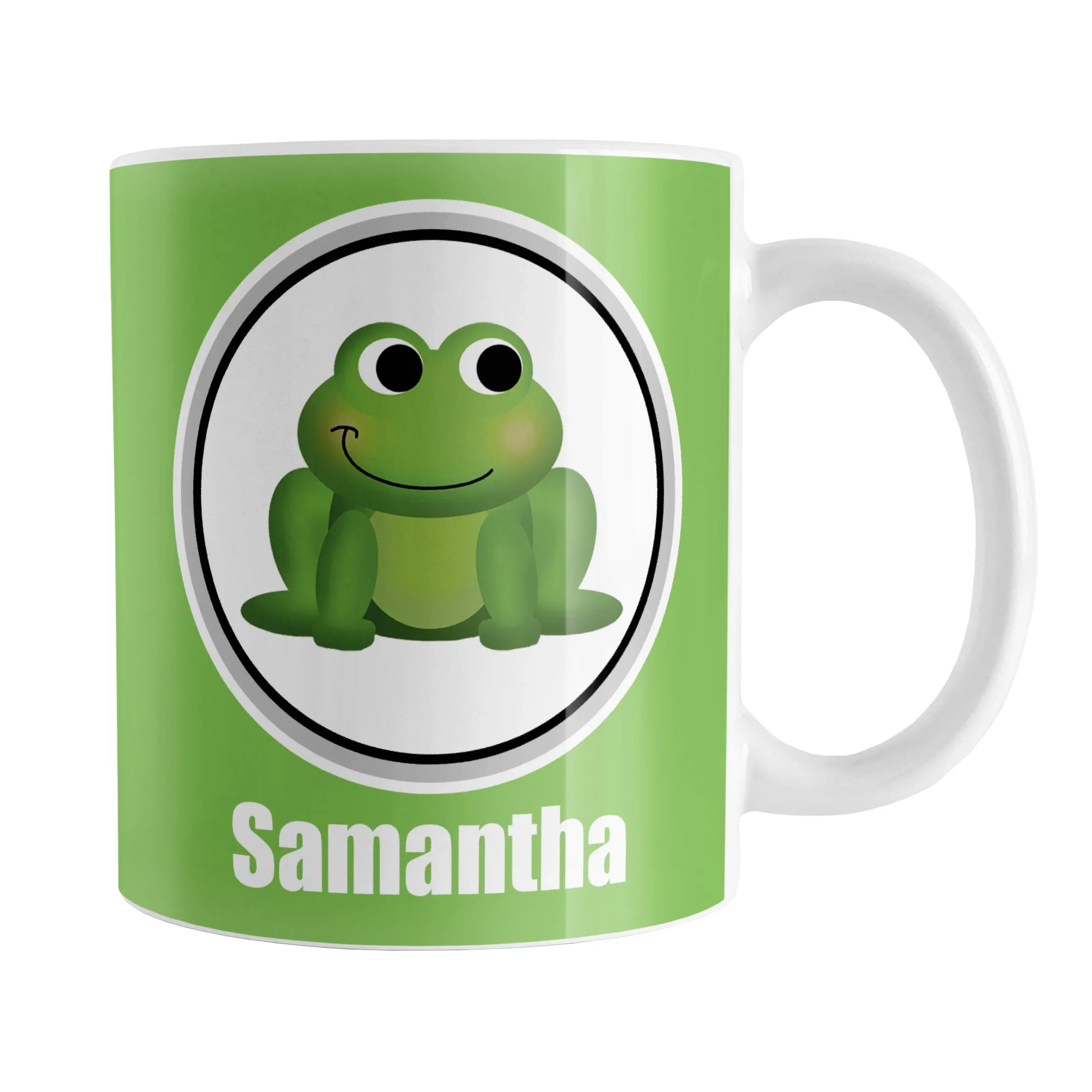 Personalized Adorable Green Frog Mug