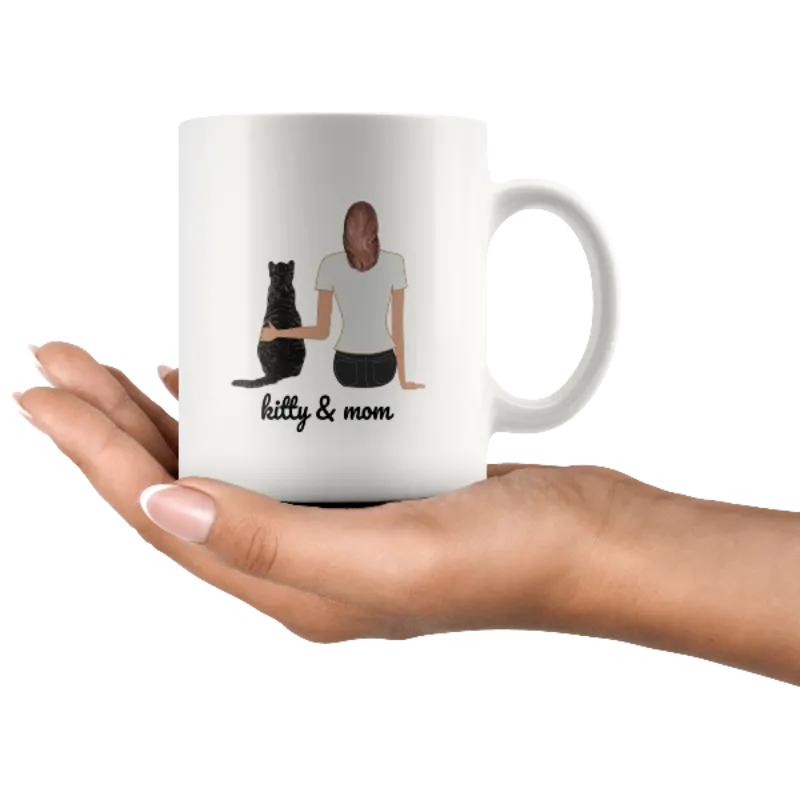 Personalized Cat Mug Cat Lover Gift Gifts For Cat Mom