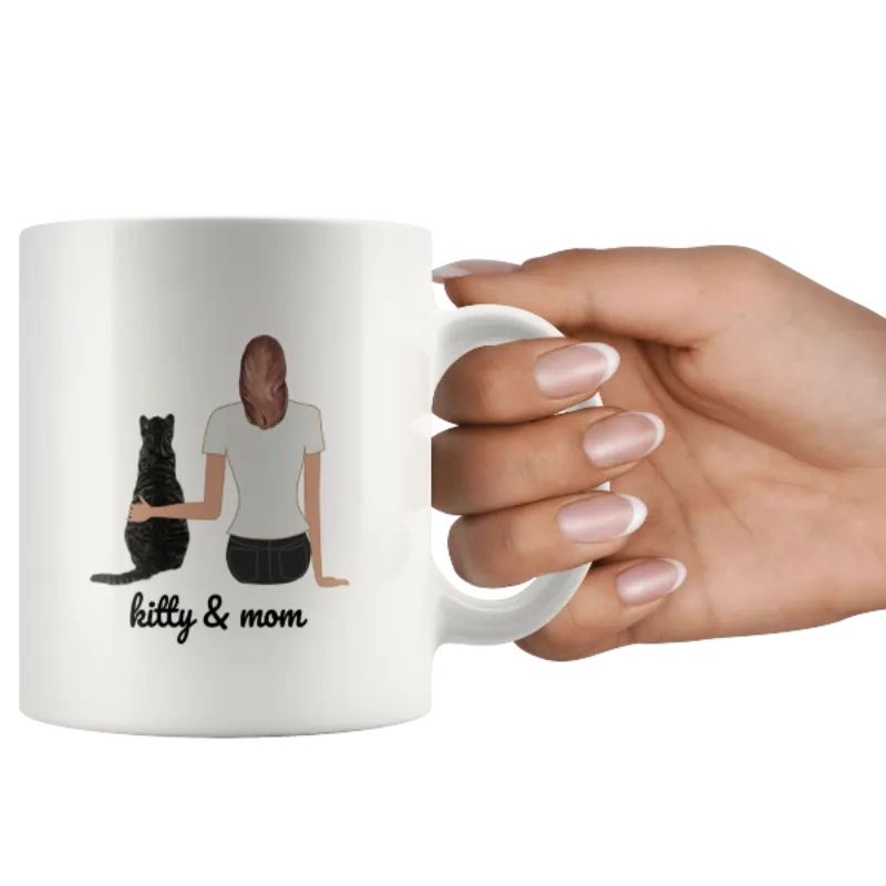 Personalized Cat Mug Cat Lover Gift Gifts For Cat Mom