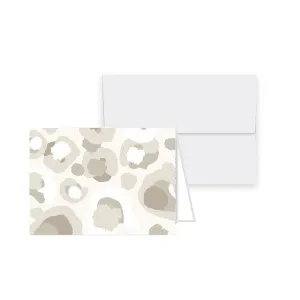 Petite Folded Notecards - Neutral Spot Cheetah