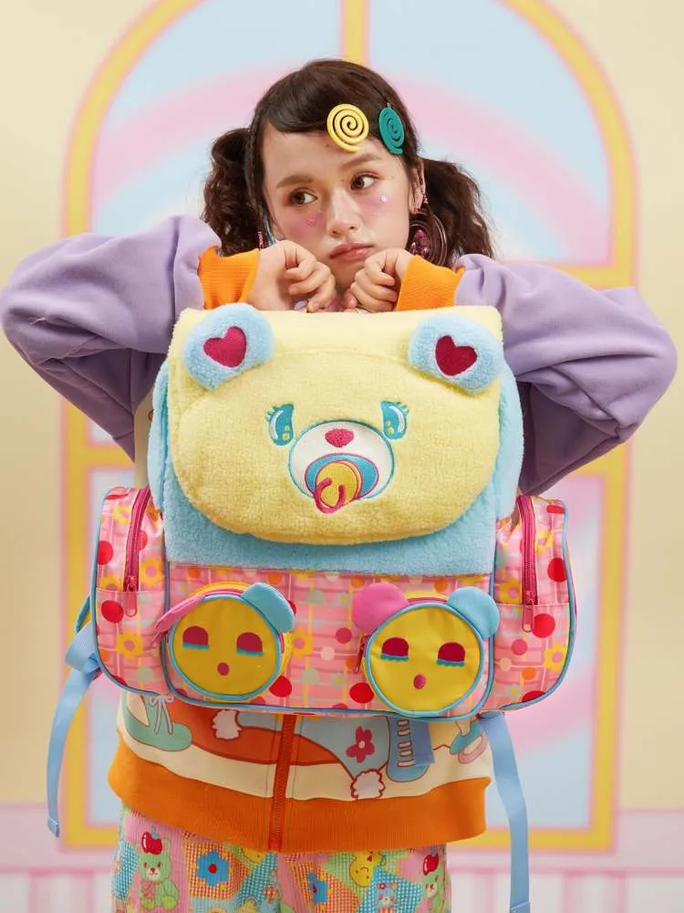 Plush Bear Large Capacity Backpack【s0000006668】