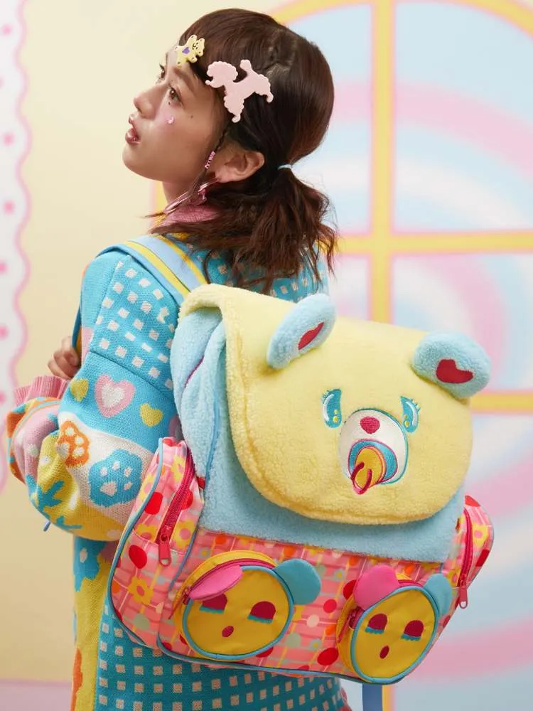 Plush Bear Large Capacity Backpack【s0000006668】