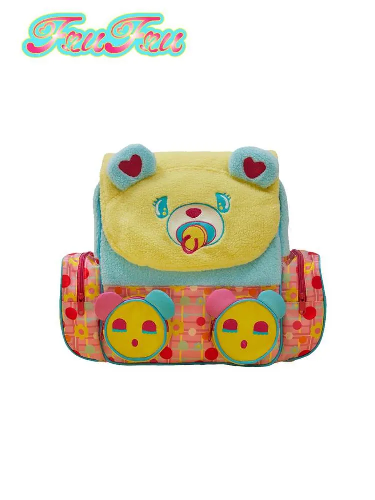 Plush Bear Large Capacity Backpack【s0000006668】