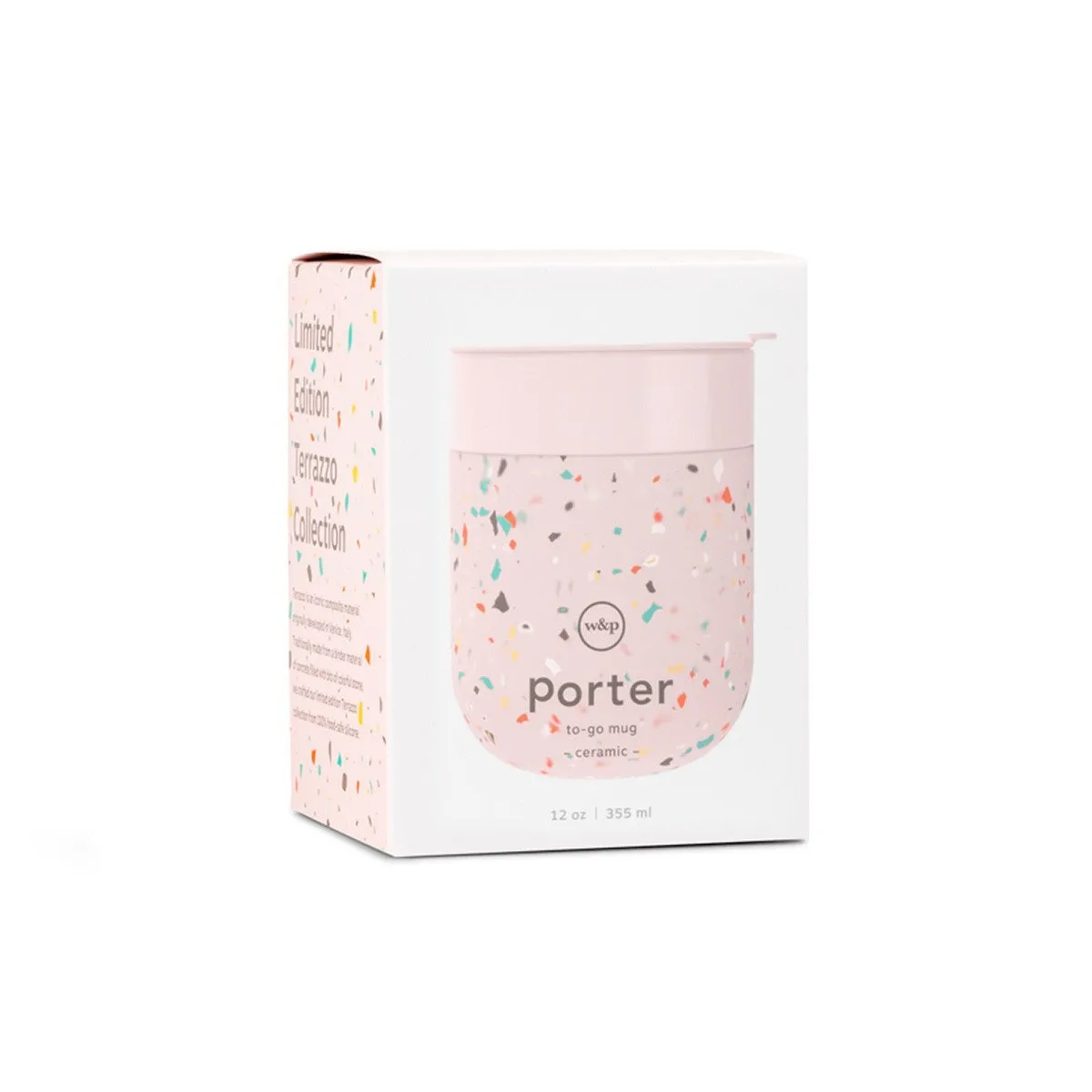 Porter Terrazzo Ceramic Mug Blush 355ml