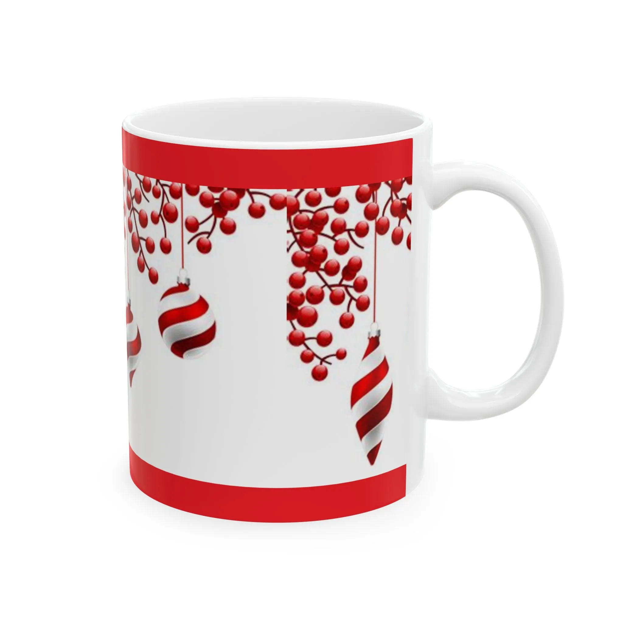 Princess Grace Festive Holiday Ornament Ceramic Mug – Perfect for Christmas Cheer (11oz, 15oz)