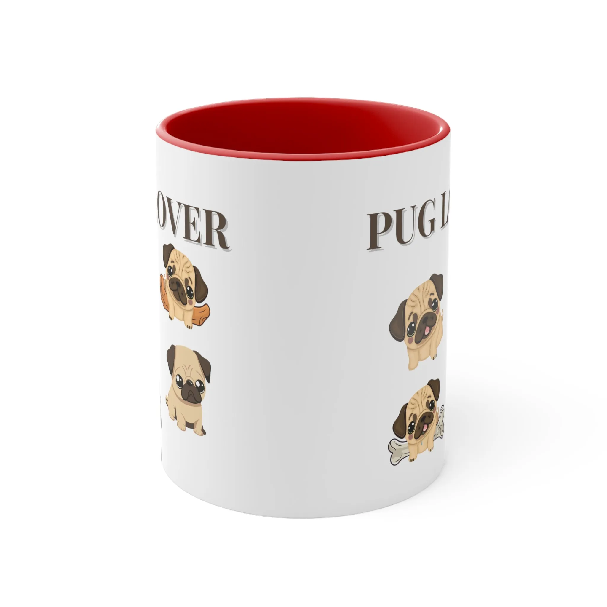 Pug Lover Cute Coffee Mug 11 0z Gifts for Dog Lovers, Pet Owners