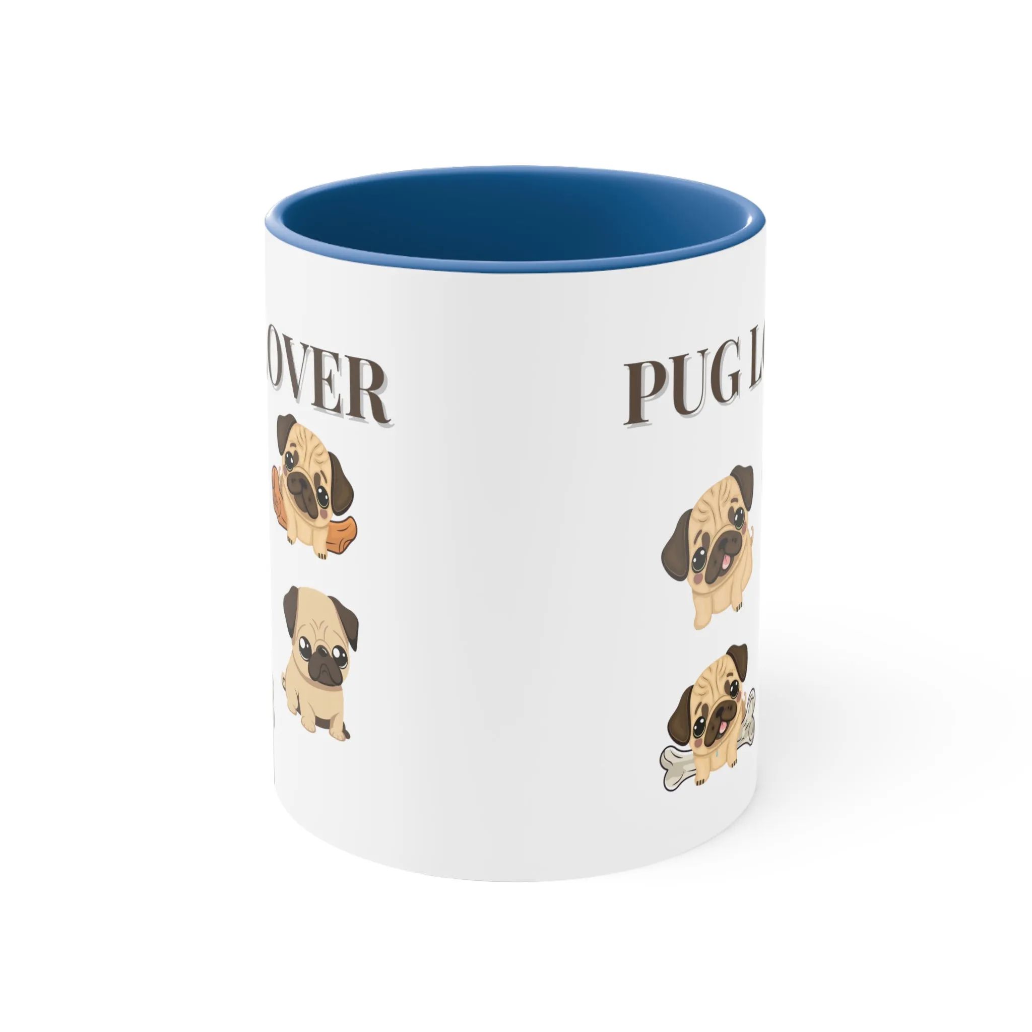 Pug Lover Cute Coffee Mug 11 0z Gifts for Dog Lovers, Pet Owners