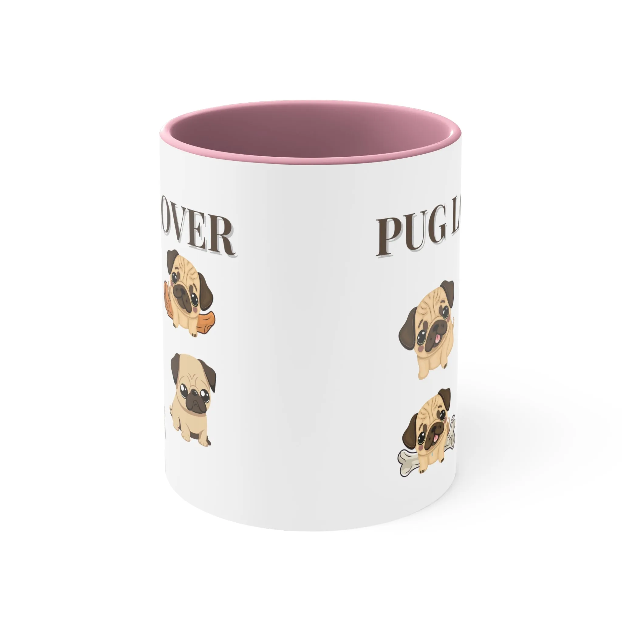 Pug Lover Cute Coffee Mug 11 0z Gifts for Dog Lovers, Pet Owners