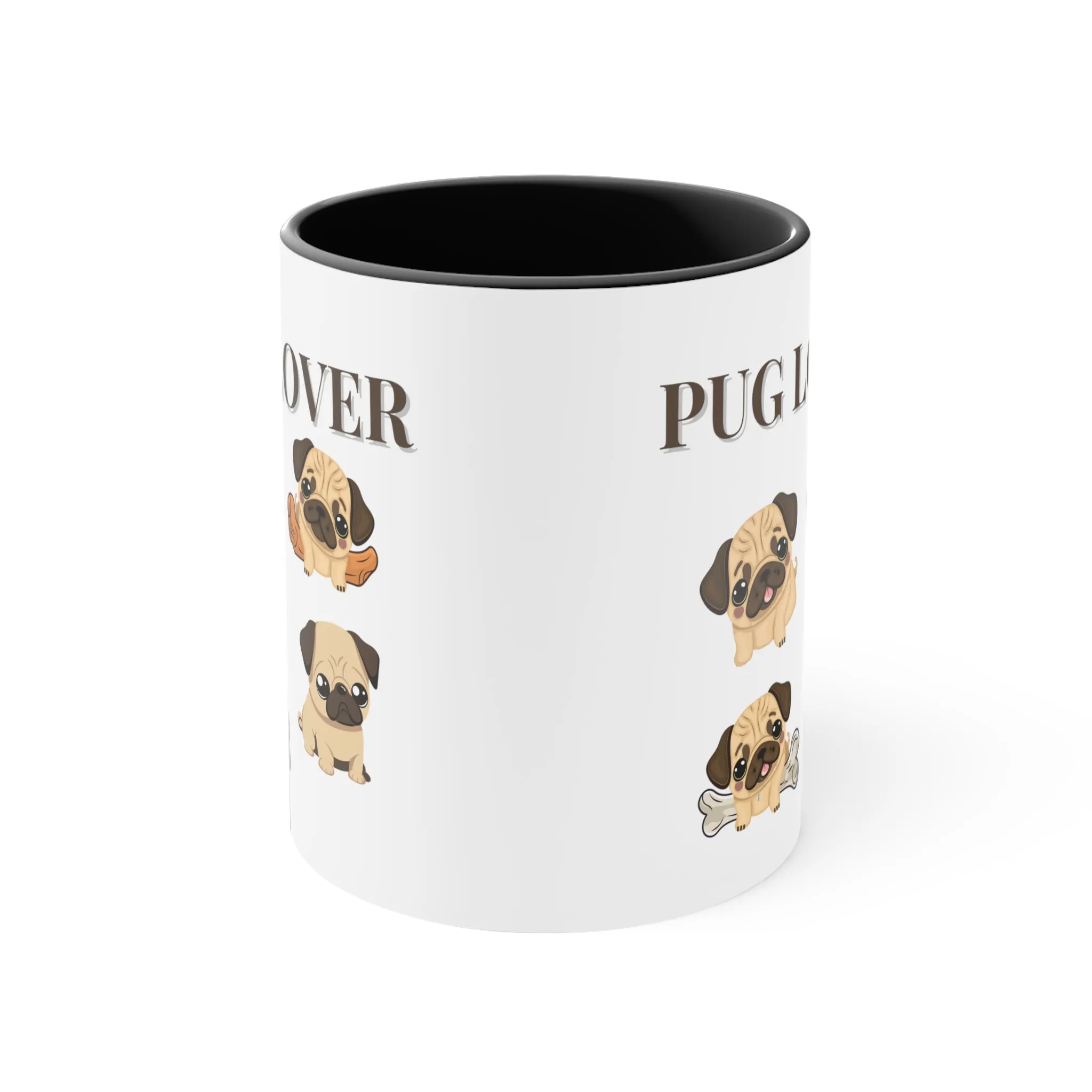 Pug Lover Cute Coffee Mug 11 0z Gifts for Dog Lovers, Pet Owners