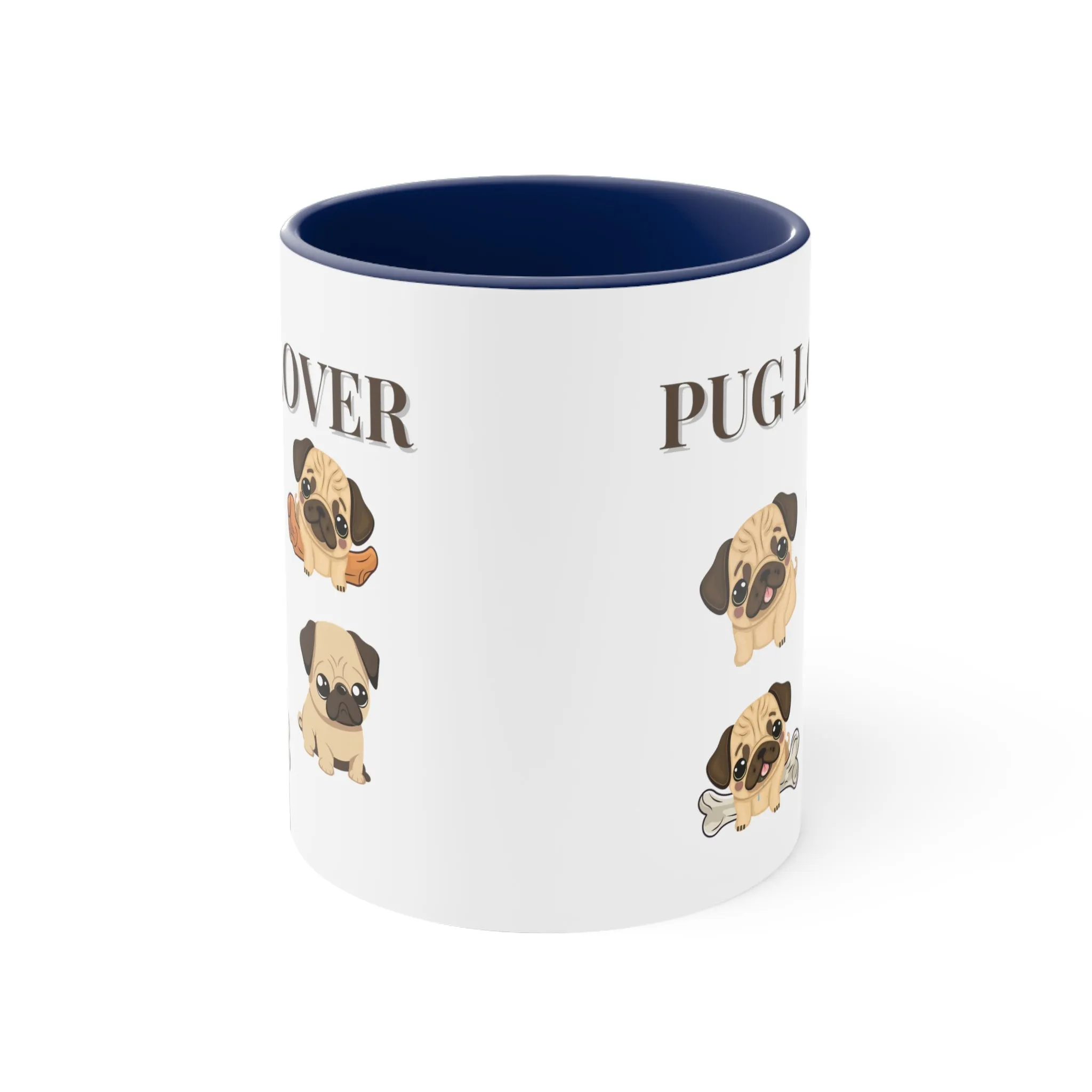 Pug Lover Cute Coffee Mug 11 0z Gifts for Dog Lovers, Pet Owners