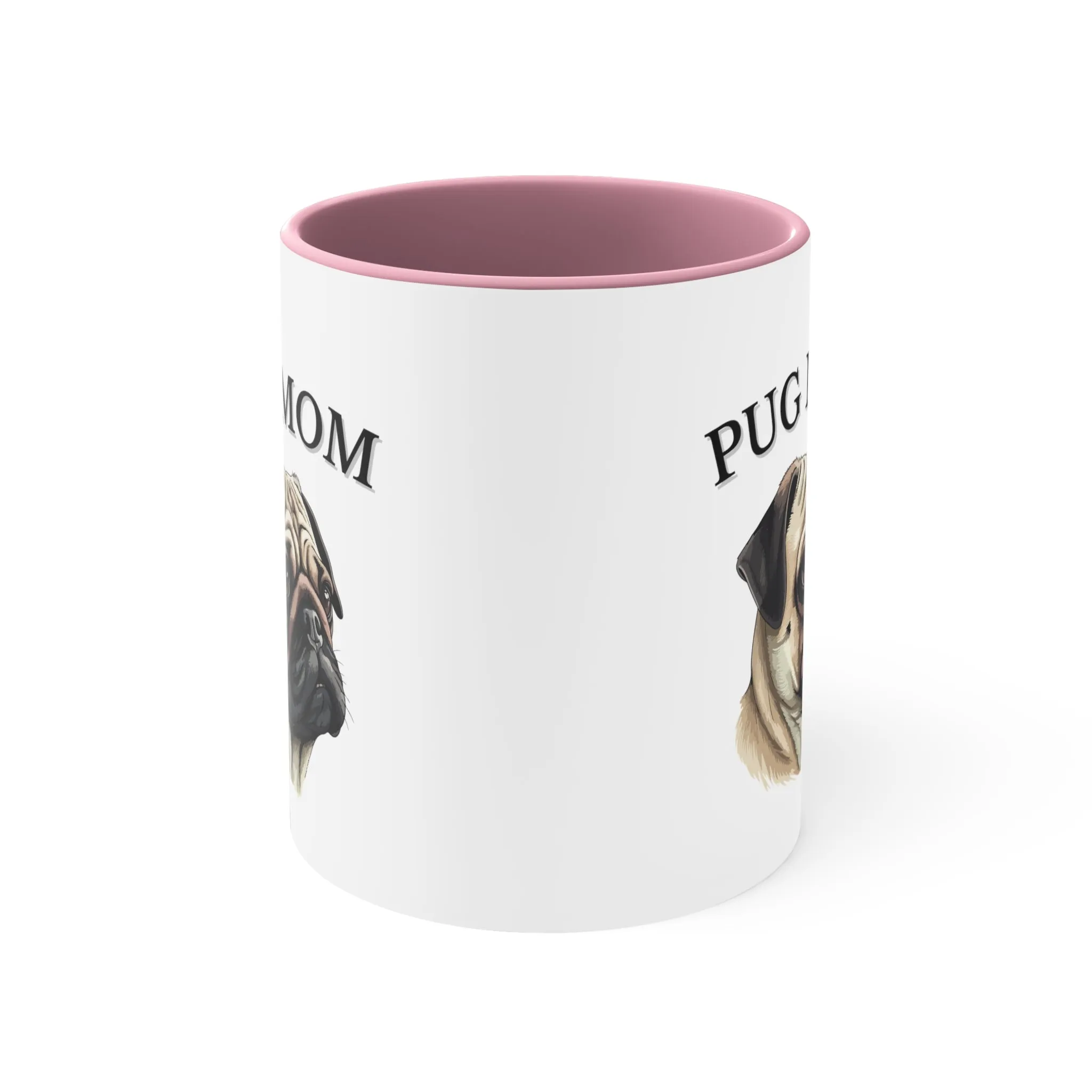 Pug Mom Multi-Color Coffee Mug for Pug Owners