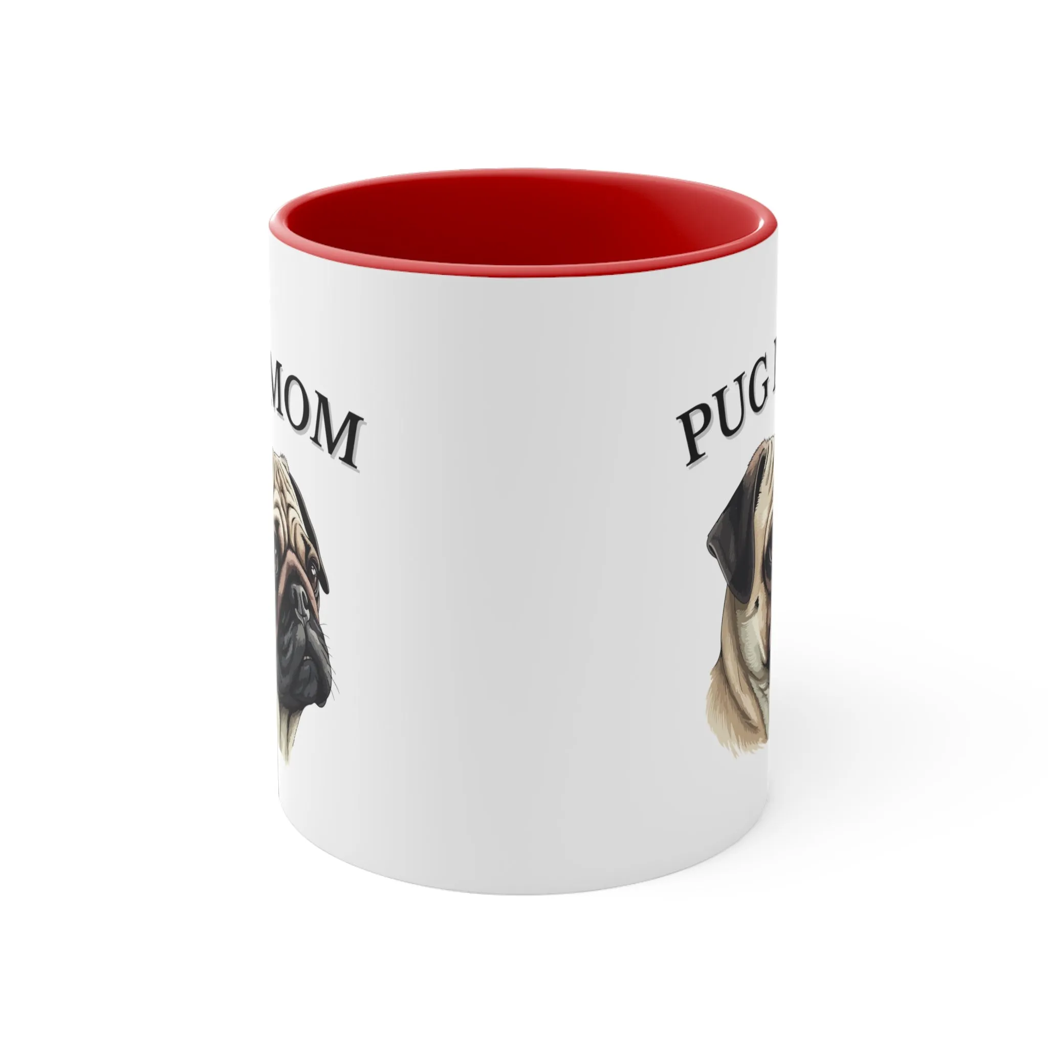 Pug Mom Multi-Color Coffee Mug for Pug Owners