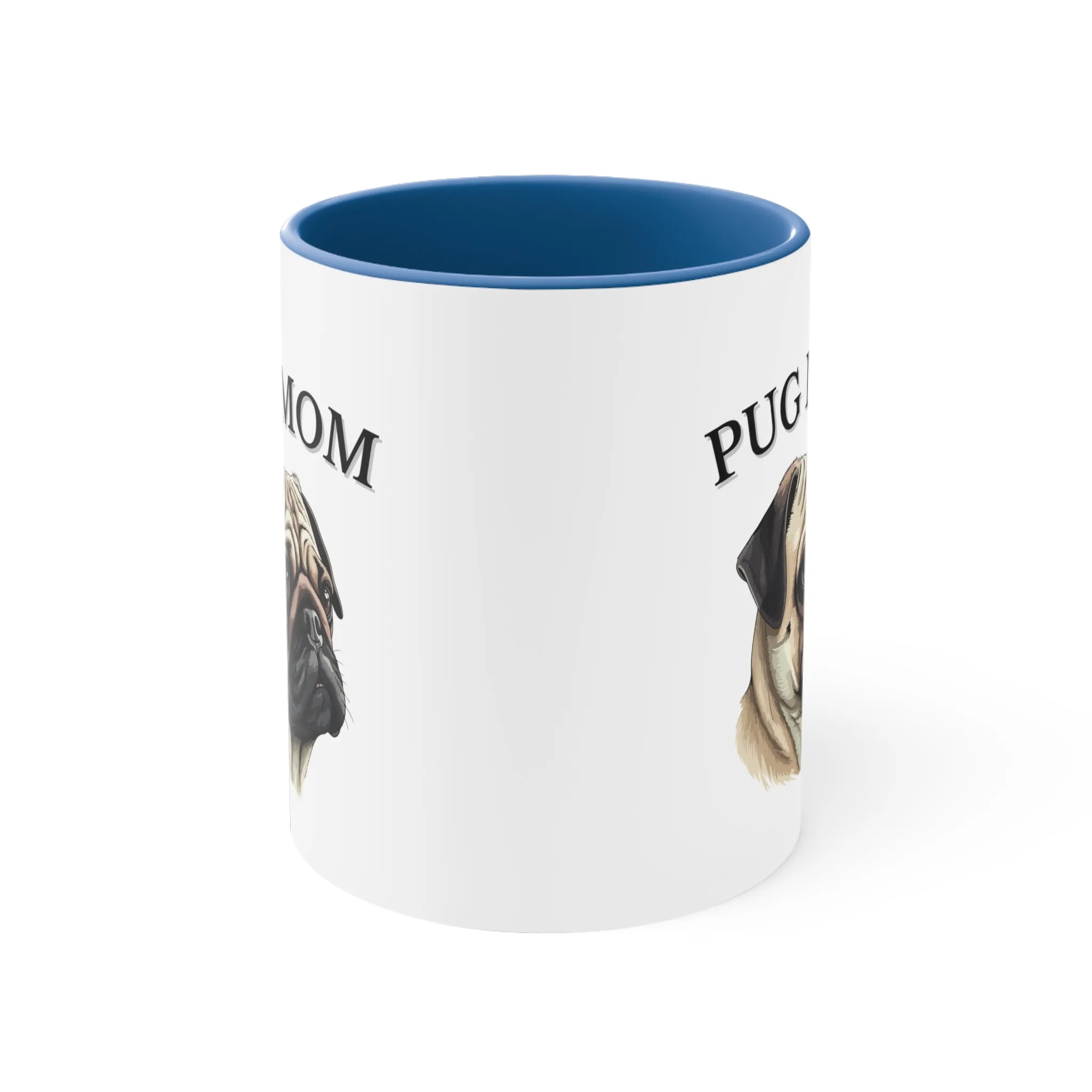 Pug Mom Multi-Color Coffee Mug for Pug Owners