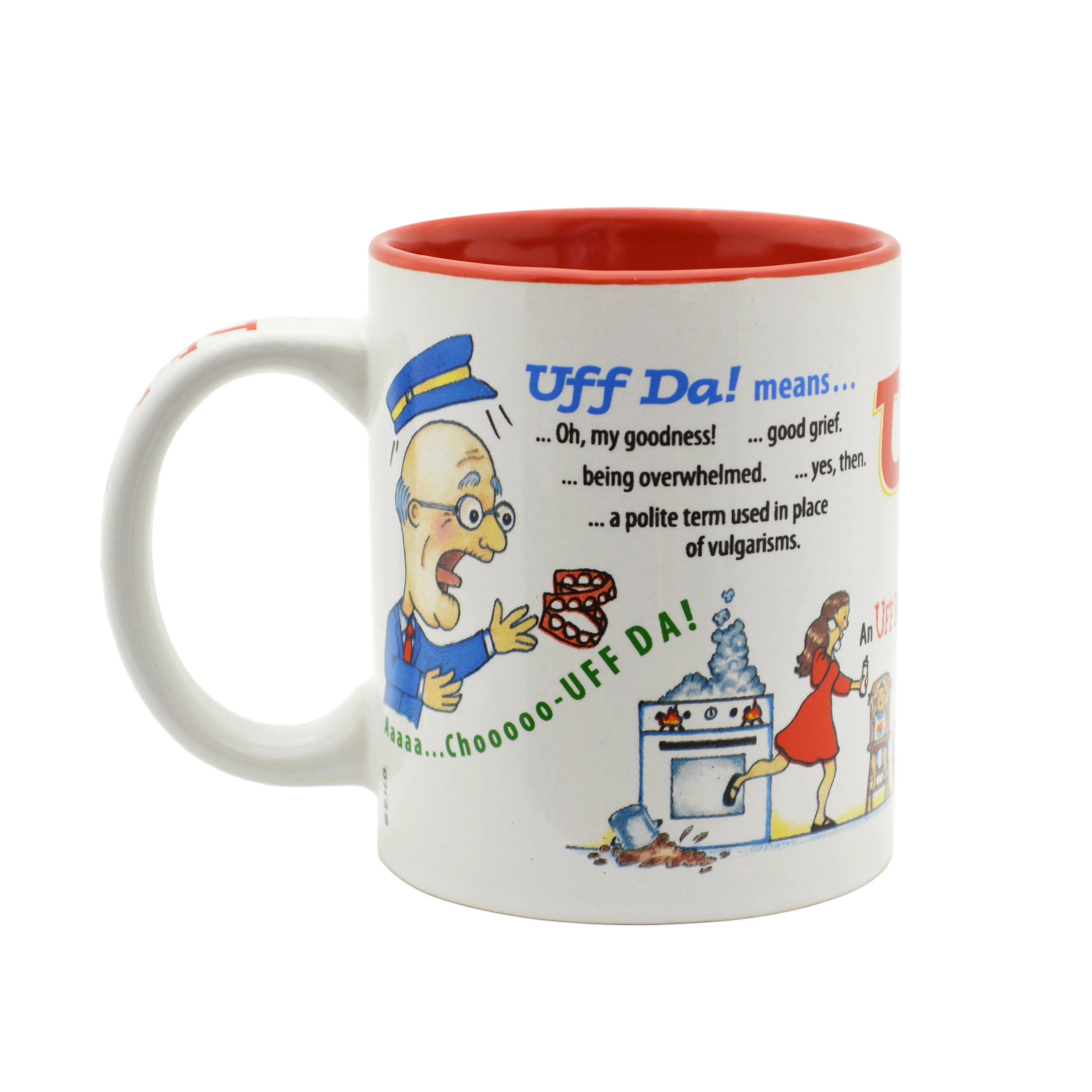 "Uff Da!" Ceramic Coffee Mug Norwegian Gift